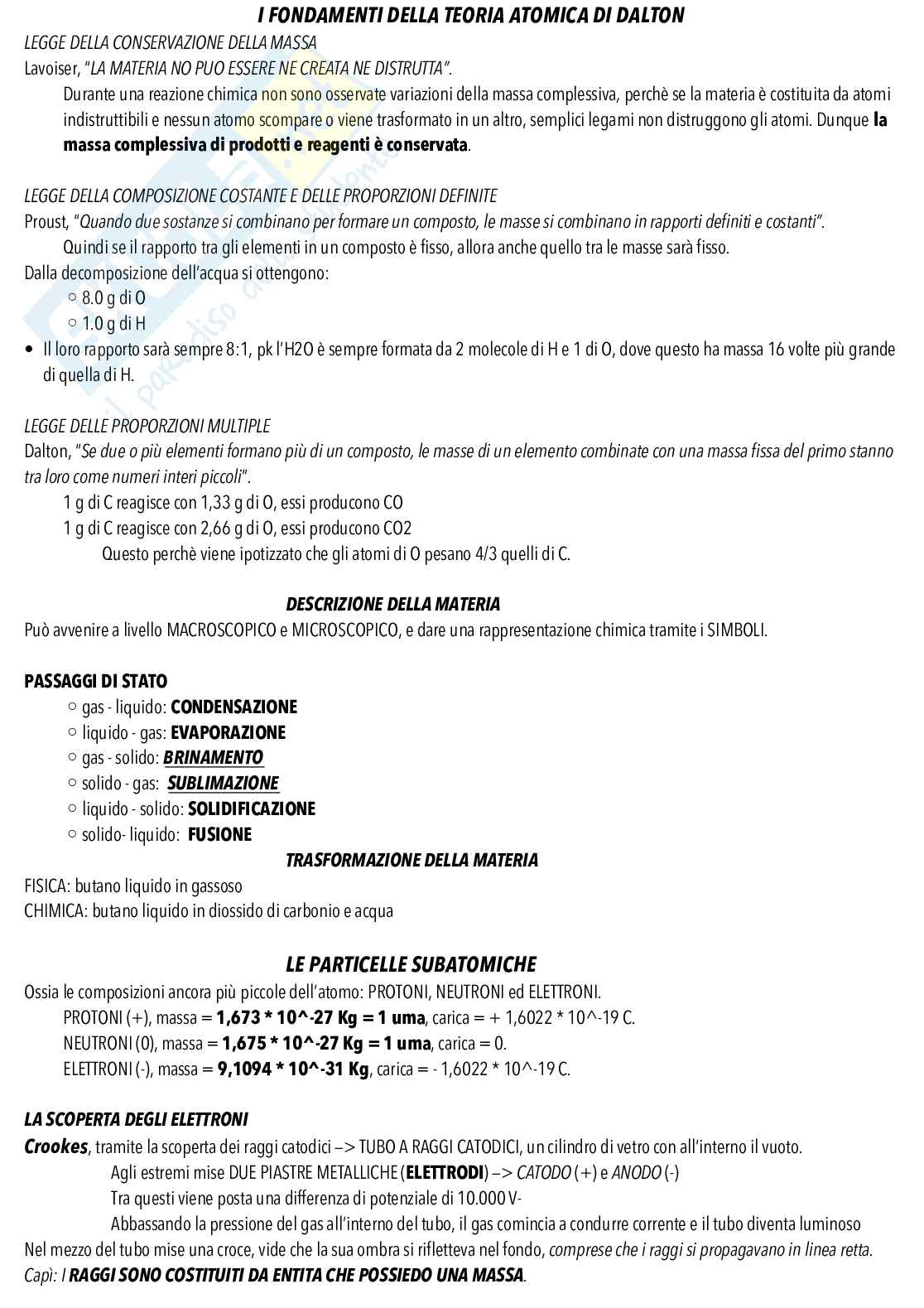 Appunti esame Chimica generale e inorganica Pag. 2