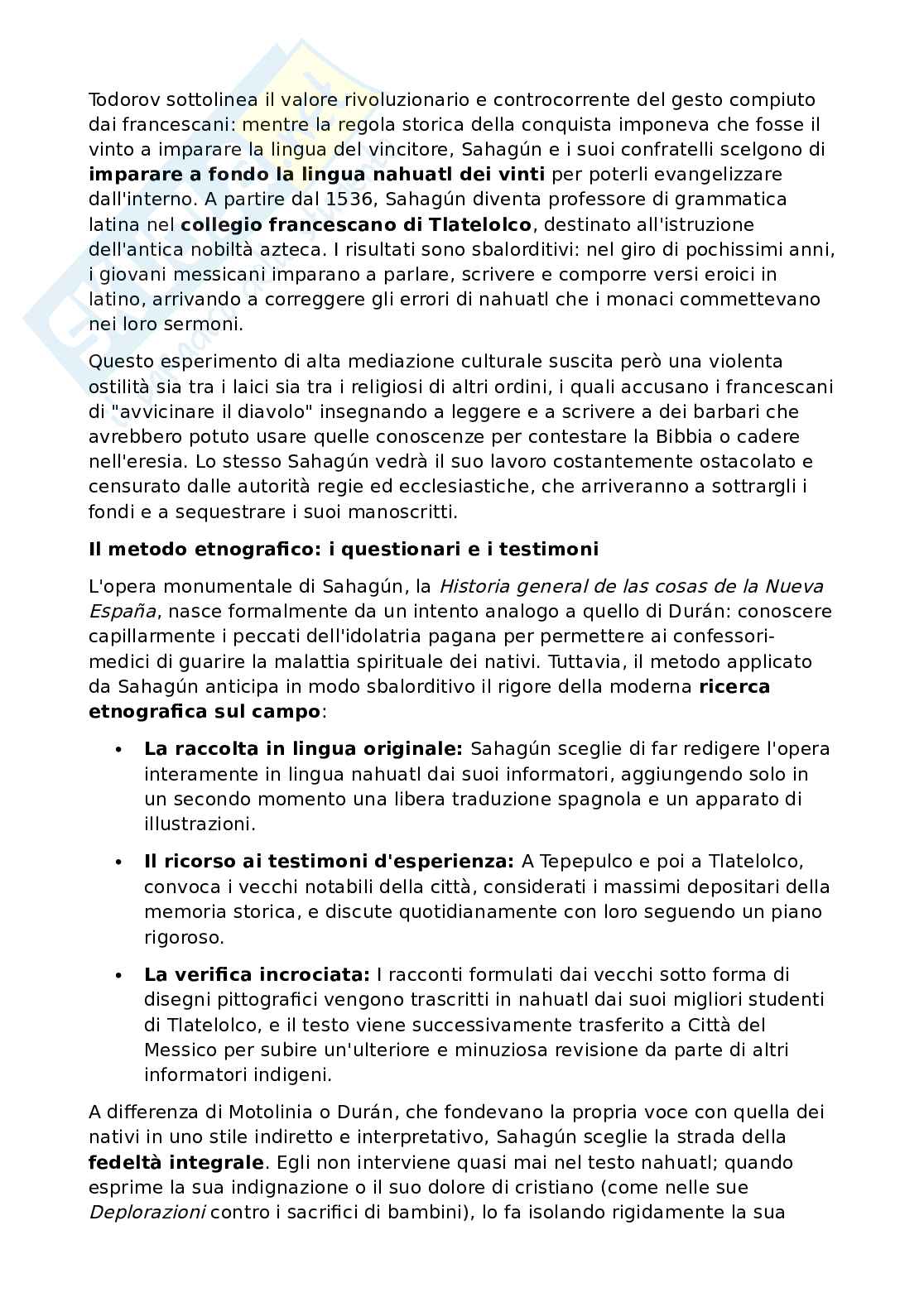 Riassunto esame Antropologia culturale, Prof. Raffa Valentina, libro consigliato La conquista dell'America. Il problema dell'altro , Todorov Pag. 31