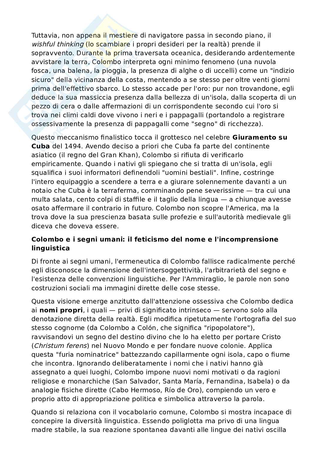 Riassunto esame Antropologia culturale, Prof. Raffa Valentina, libro consigliato La conquista dell'America. Il problema dell'altro , Todorov Pag. 6