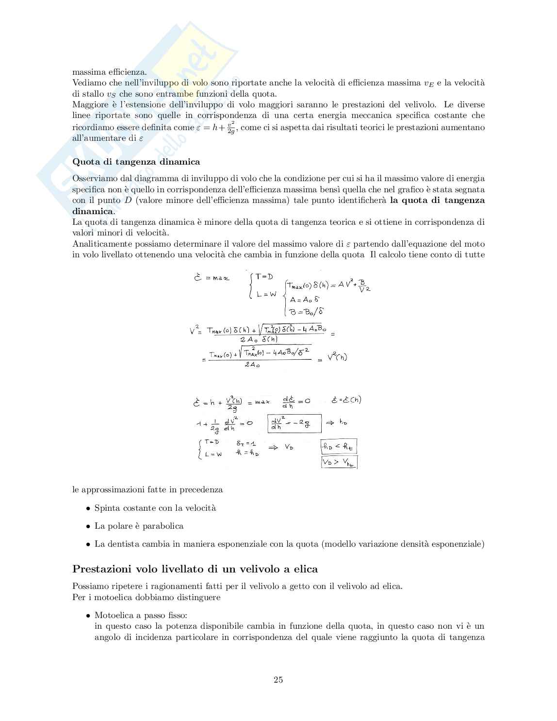 Appunti del corso di Meccanica del volo (atmosferico) Pag. 26