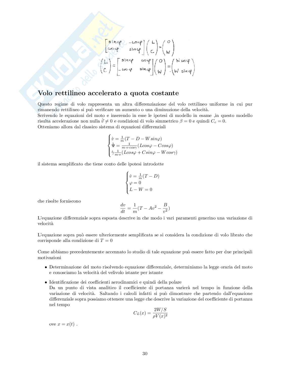 Appunti del corso di Meccanica del volo (atmosferico) Pag. 31