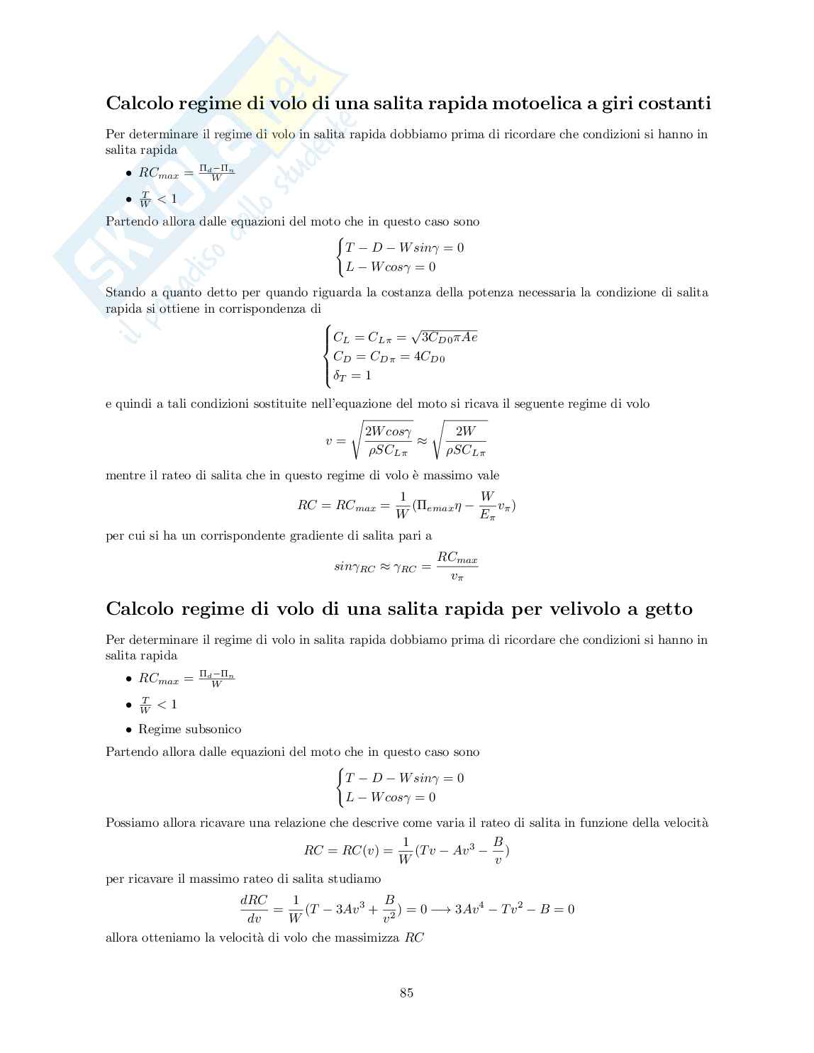 Appunti del corso di Meccanica del volo (atmosferico) Pag. 86