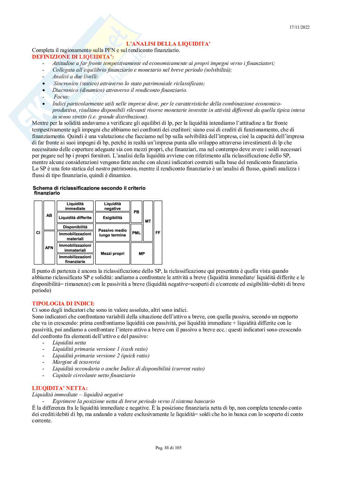 Analisi di bilancio Pag. 86
