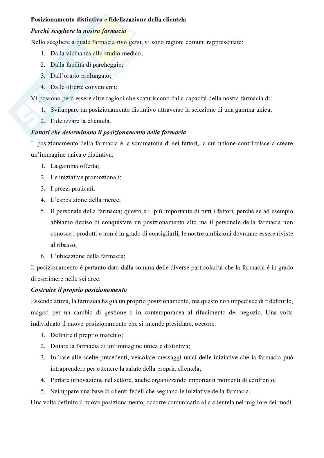 Gestione della farmacia Pag. 31