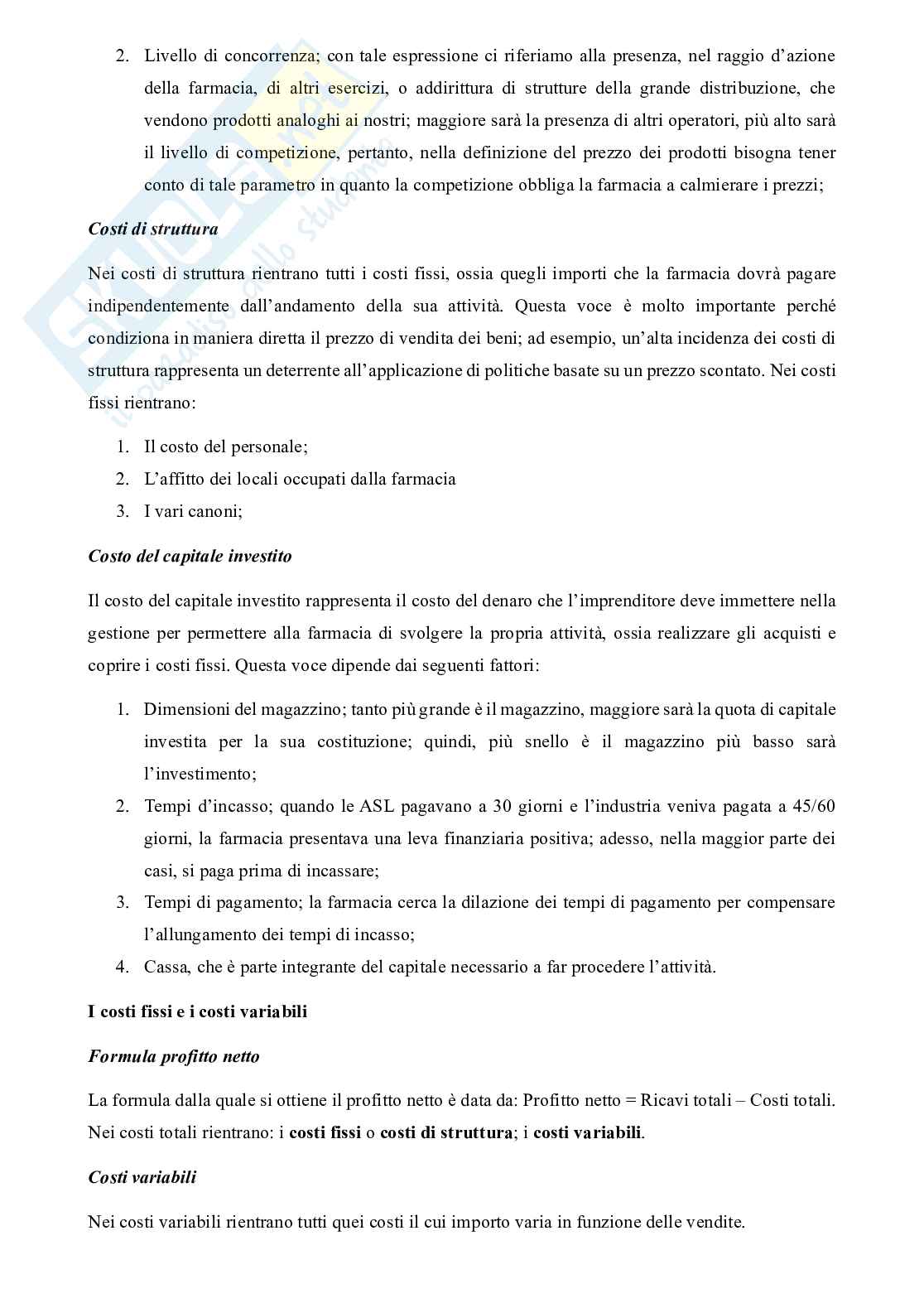 Gestione della farmacia Pag. 81