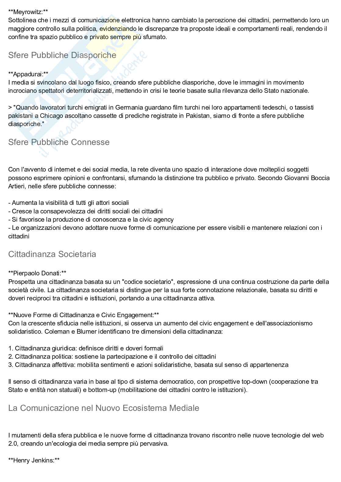 Appunti esame di Comunicazione pubblica e istituzionale Pag. 11
