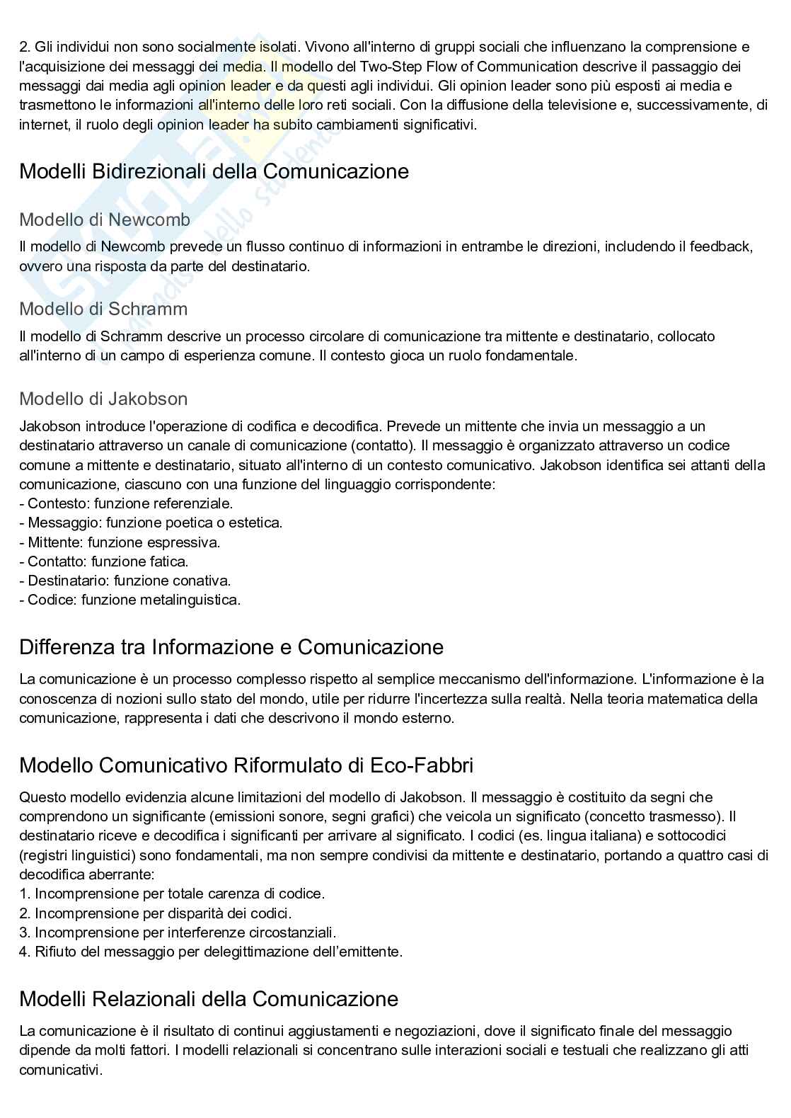 Appunti esame di Comunicazione pubblica e istituzionale Pag. 2