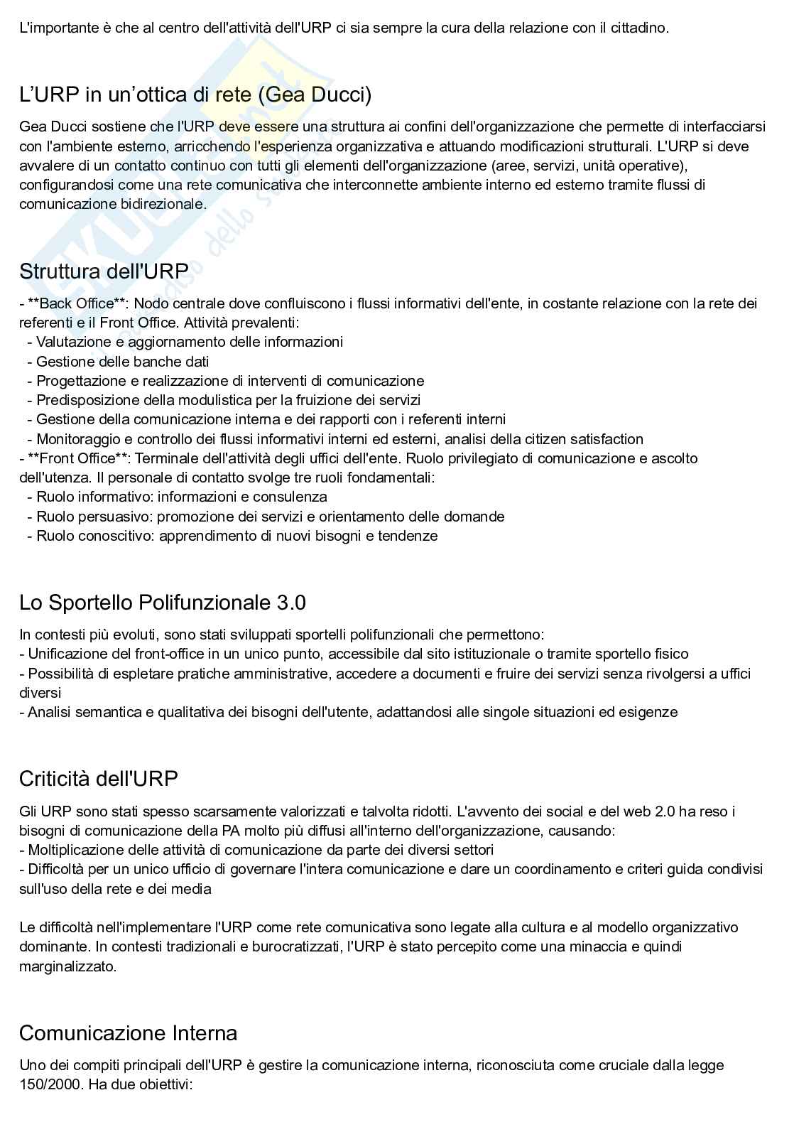 Appunti esame di Comunicazione pubblica e istituzionale Pag. 21
