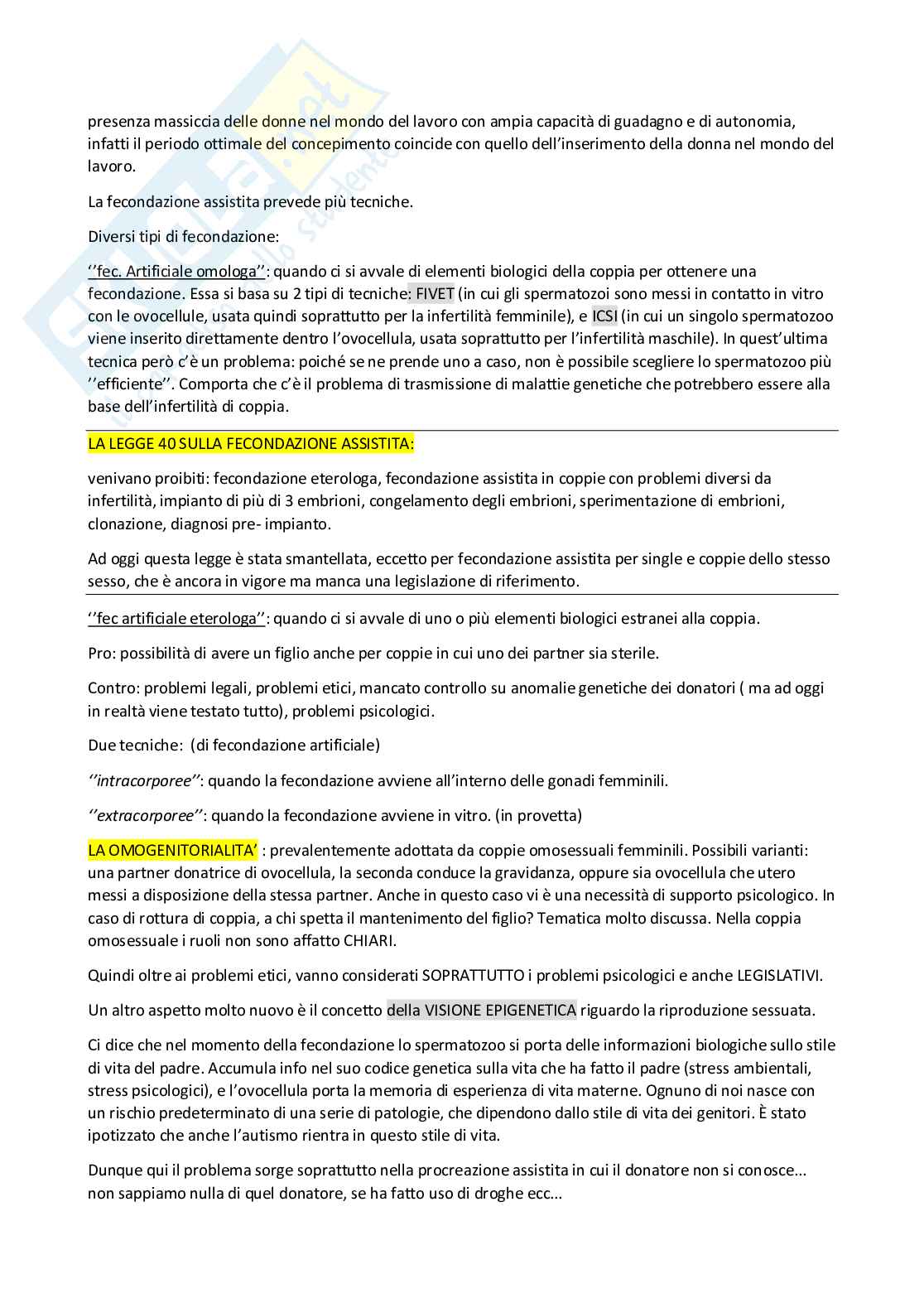 Appunti primo parziale genetica medica . Pag. 16