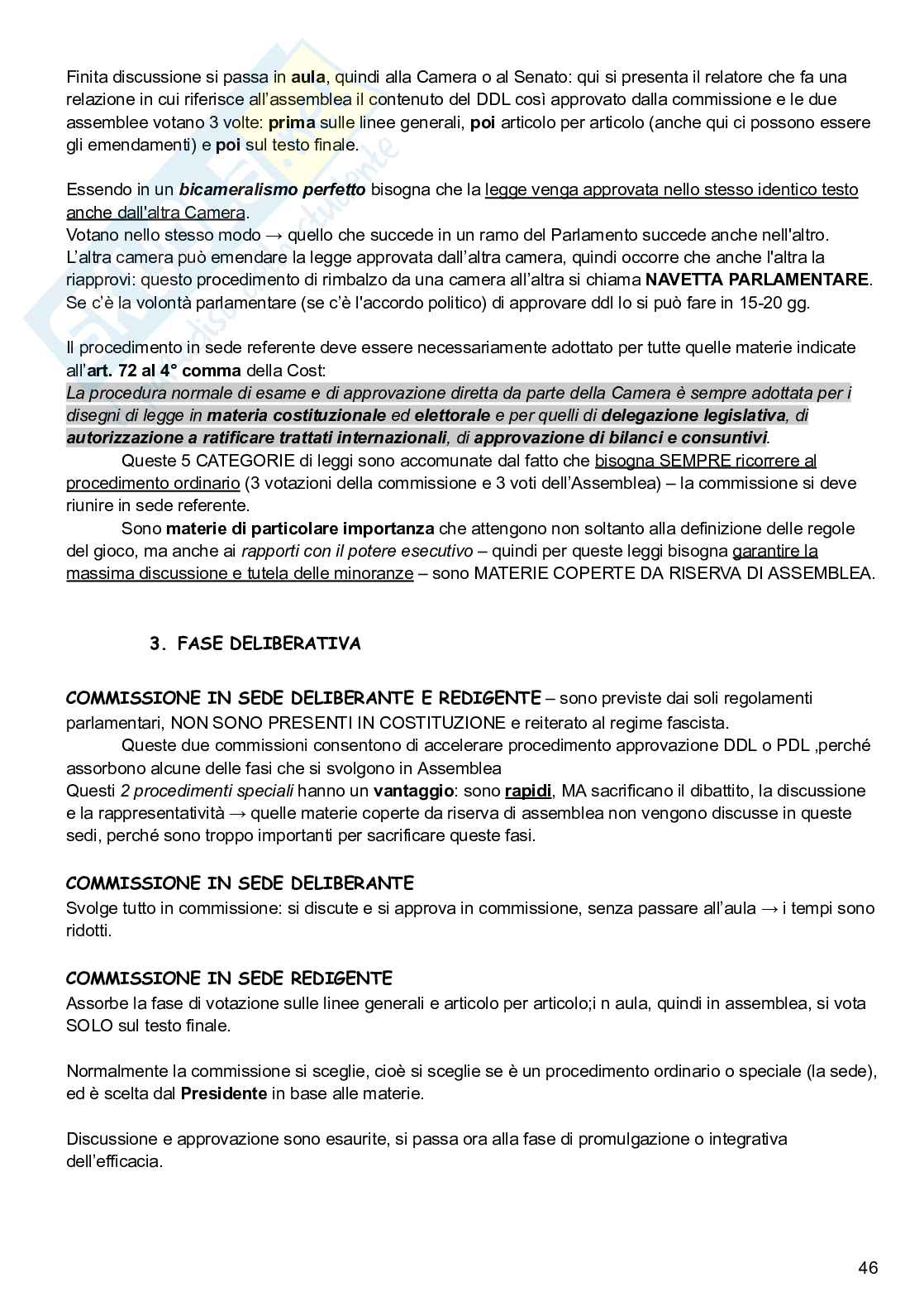 Diritto costituzionale Pag. 46