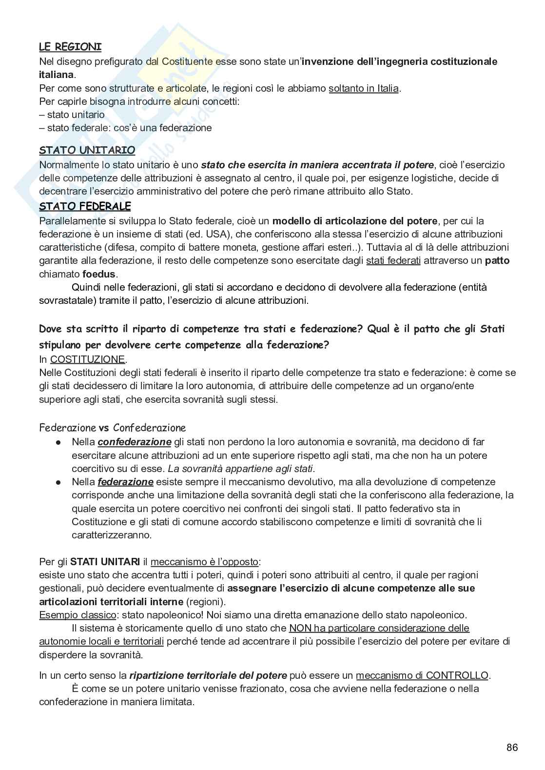 Diritto costituzionale Pag. 86