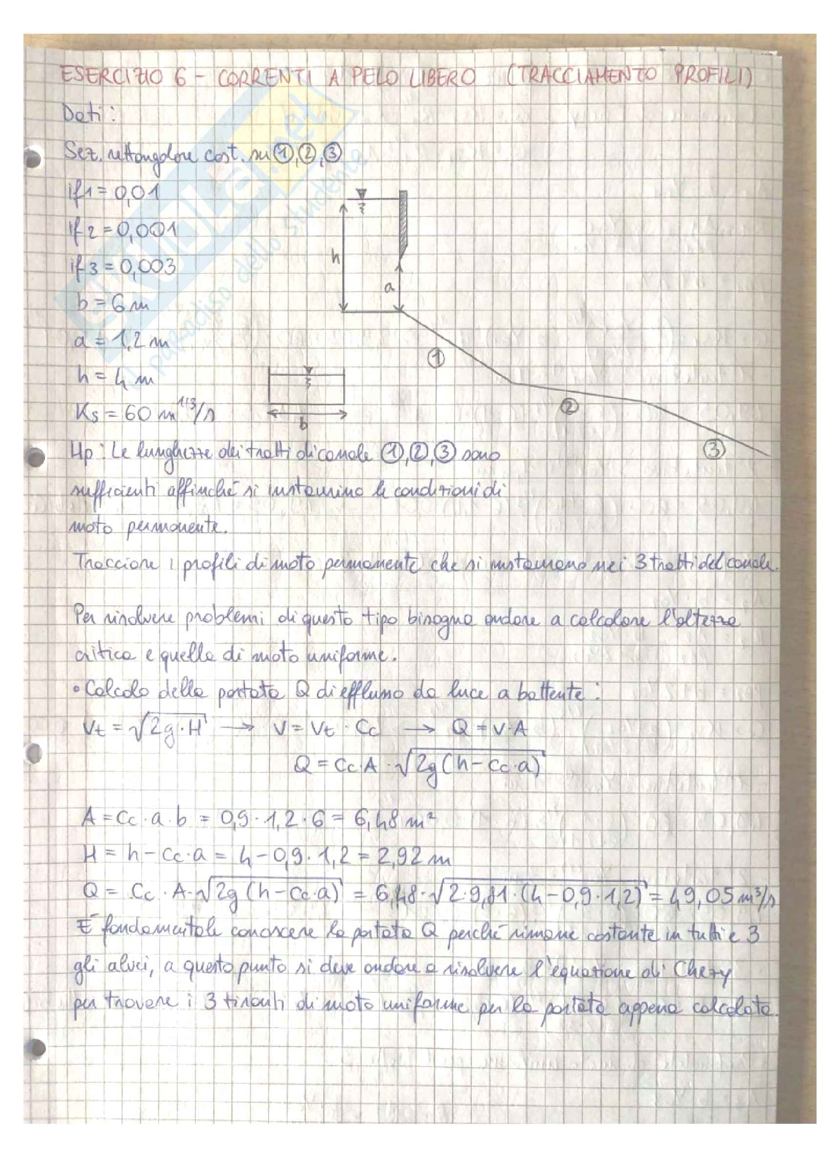 Esercizi Idraulica T - Parte 3 Pag. 11