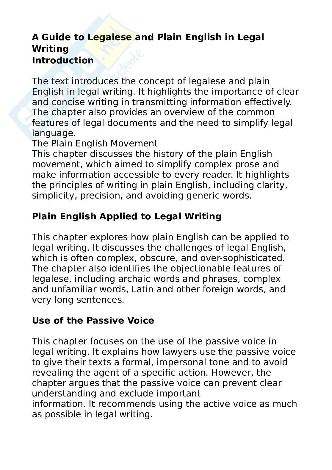 Inglese giuridico Pag. 1