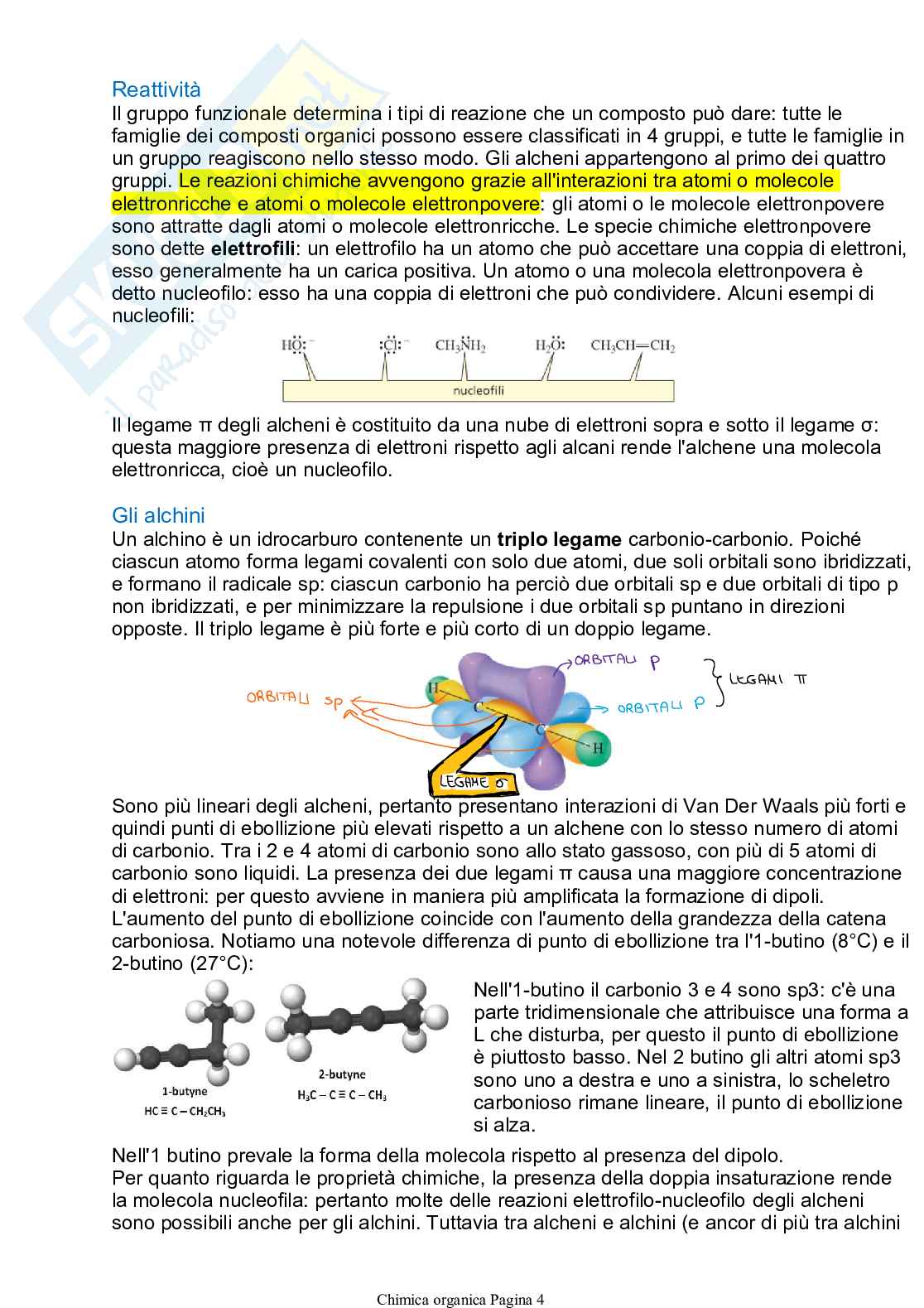 Riassunto esame Chimica organica per l'ingegneria chimica e alimentare, Prof. Savorani Francesco, libro consigliato Elementi di chimica organica, Yurkanis Bruice Pag. 11