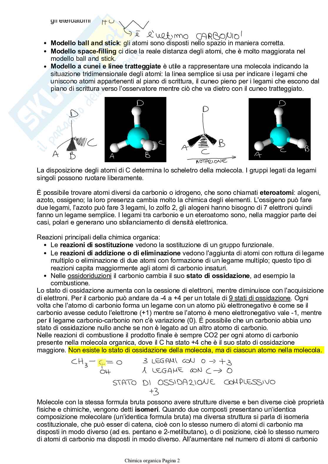 Riassunto esame Chimica organica per l'ingegneria chimica e alimentare, Prof. Savorani Francesco, libro consigliato Elementi di chimica organica, Yurkanis Bruice Pag. 2