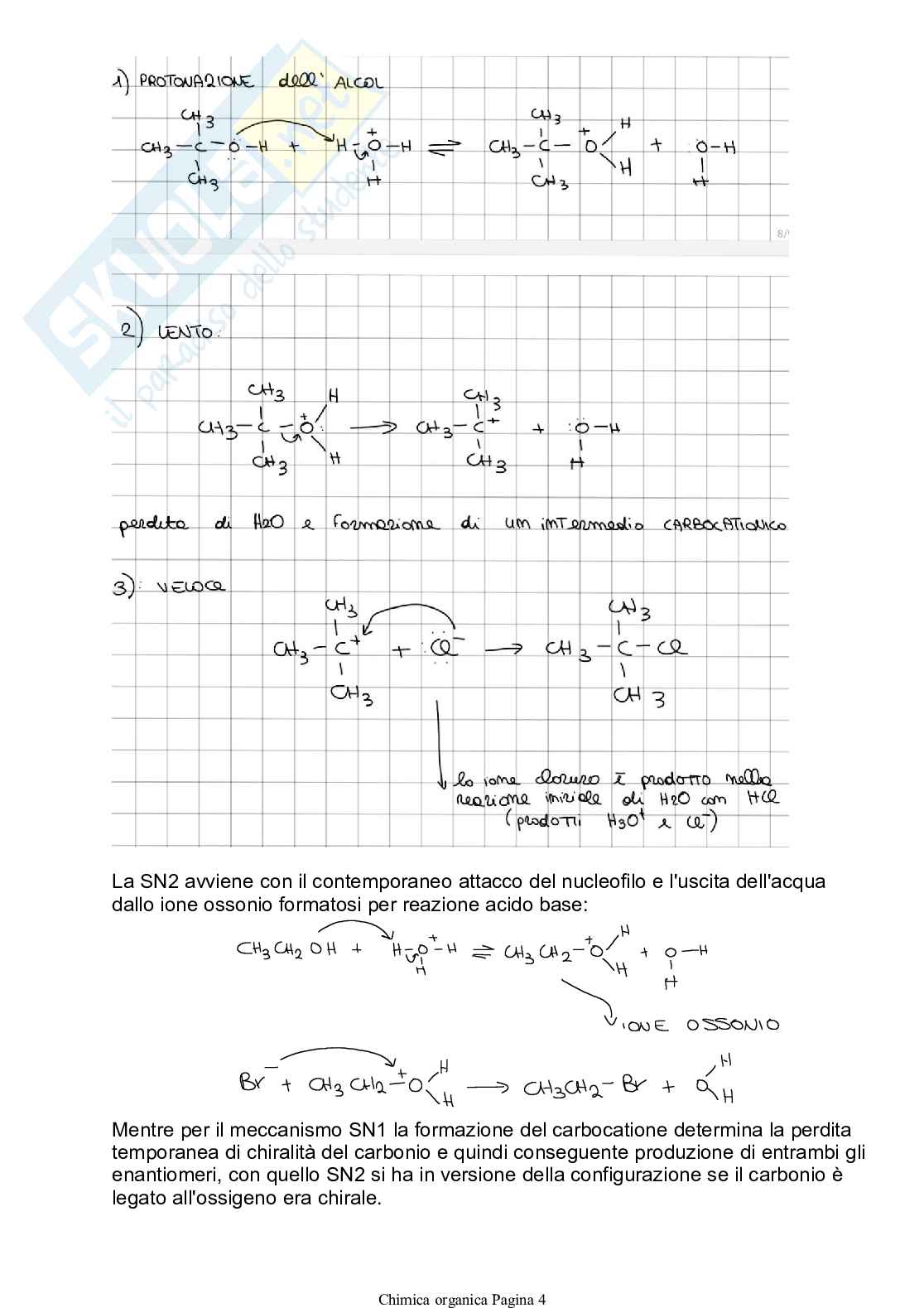 Riassunto esame Chimica organica per l'ingegneria chimica e alimentare, Prof. Savorani Francesco, libro consigliato Elementi di chimica organica, Yurkanis Bruice Pag. 36