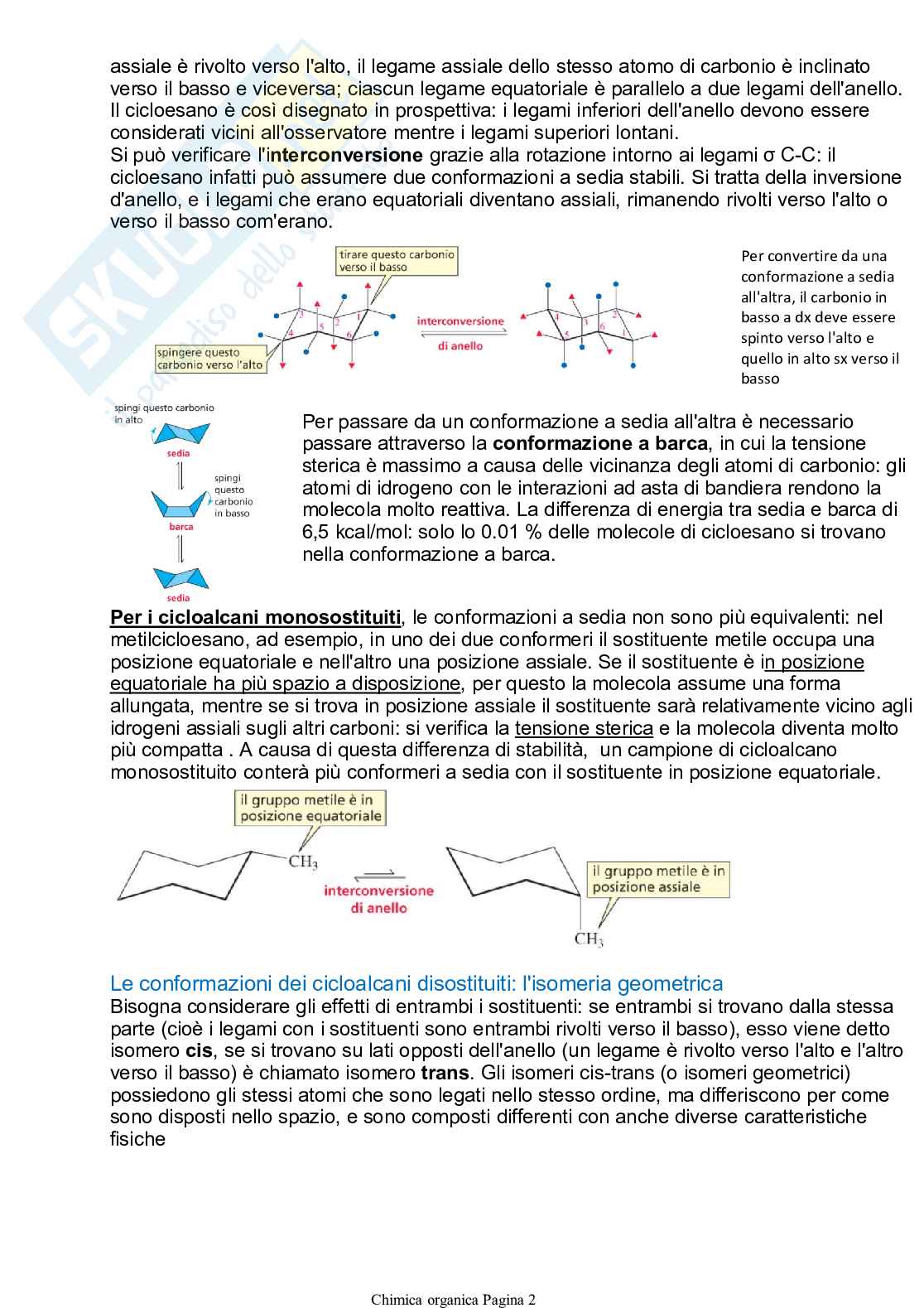 Riassunto esame Chimica organica per l'ingegneria chimica e alimentare, Prof. Savorani Francesco, libro consigliato Elementi di chimica organica, Yurkanis Bruice Pag. 6