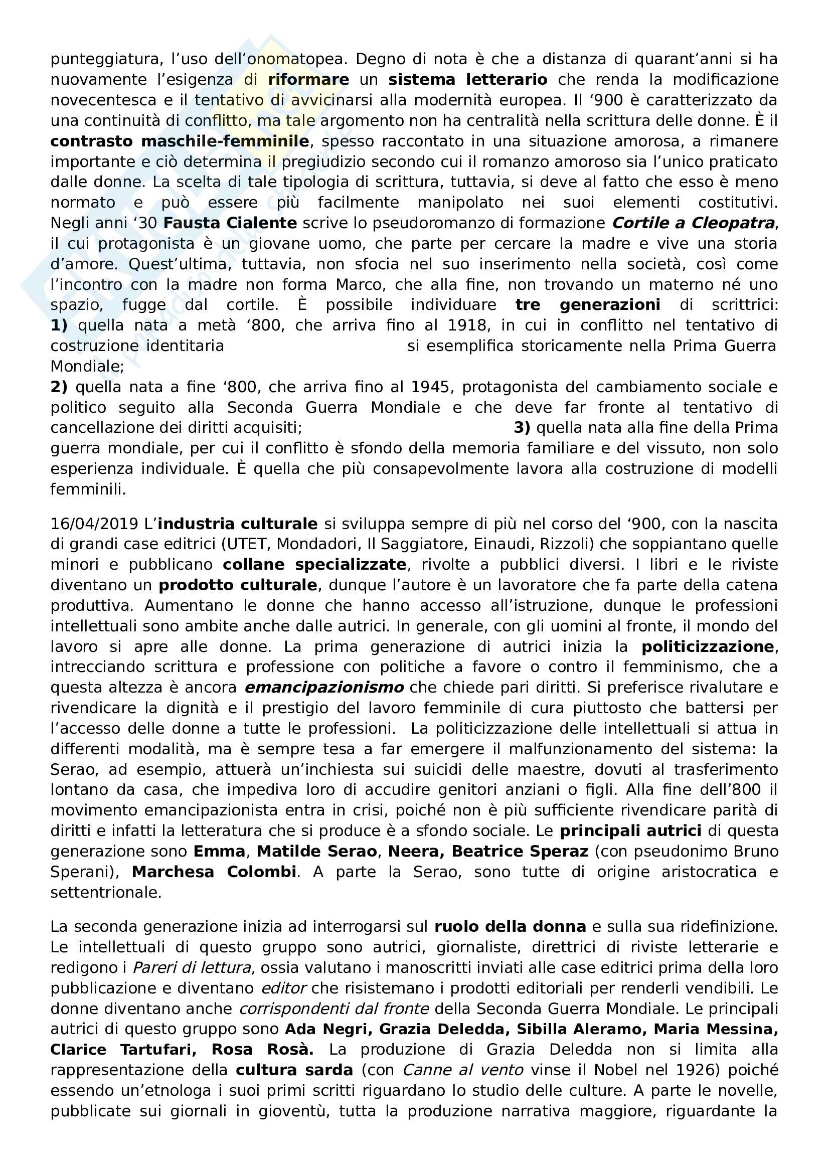 Letteratura italiana II, prof. Storini Pag. 41