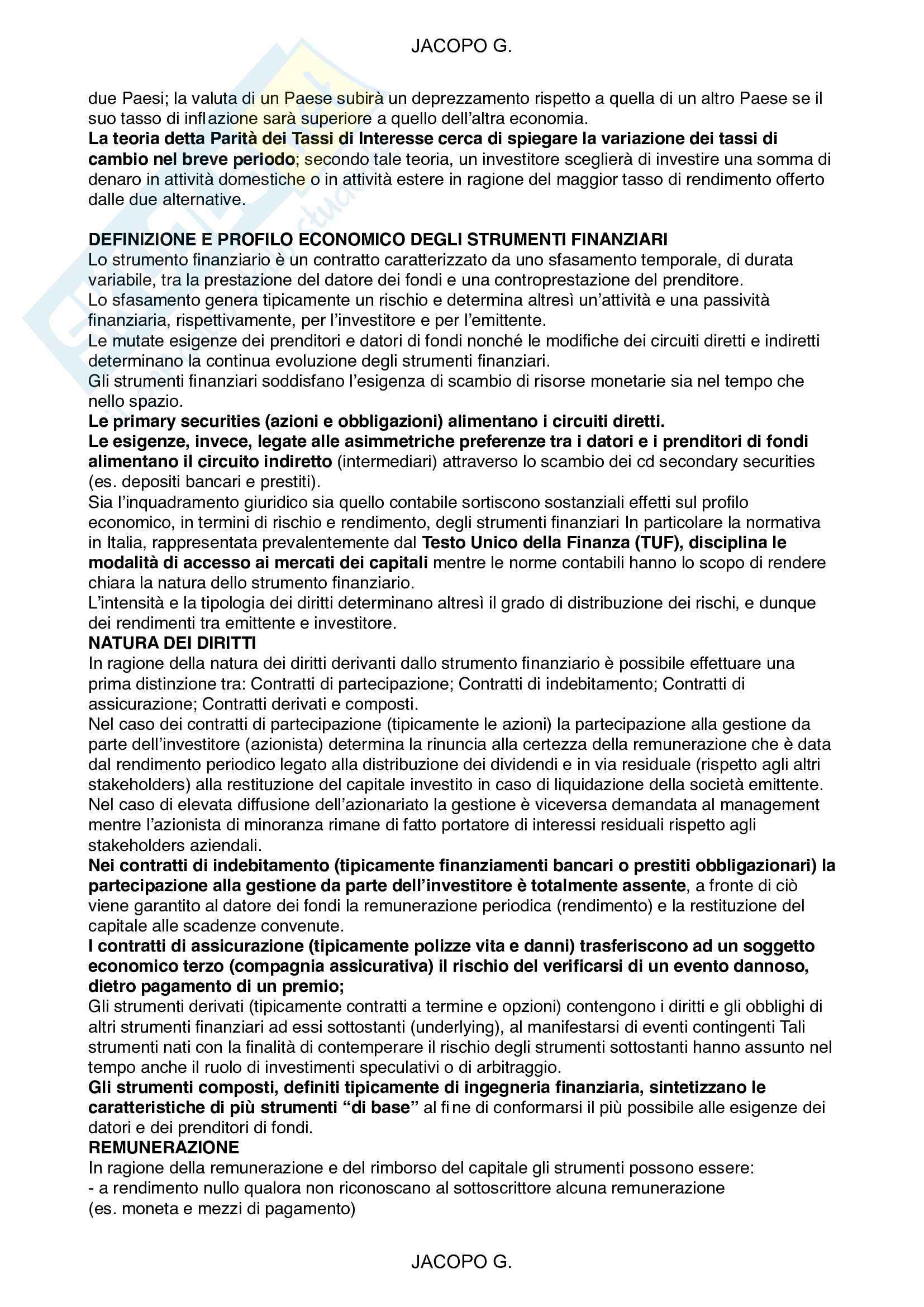 Riassunto economia degli intermediari finanziari Pag. 26