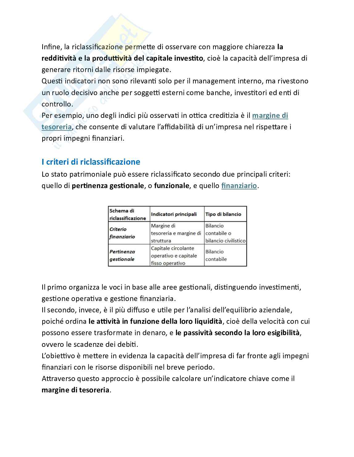 Bilancio e analisi economico-finanziaria - Teoria, parte 6 - L'analisi del bilancio Pag. 6