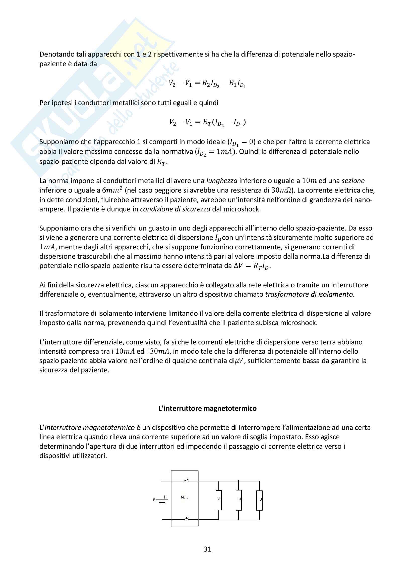 Riassunto di bioingegneria elettronica Pag. 31