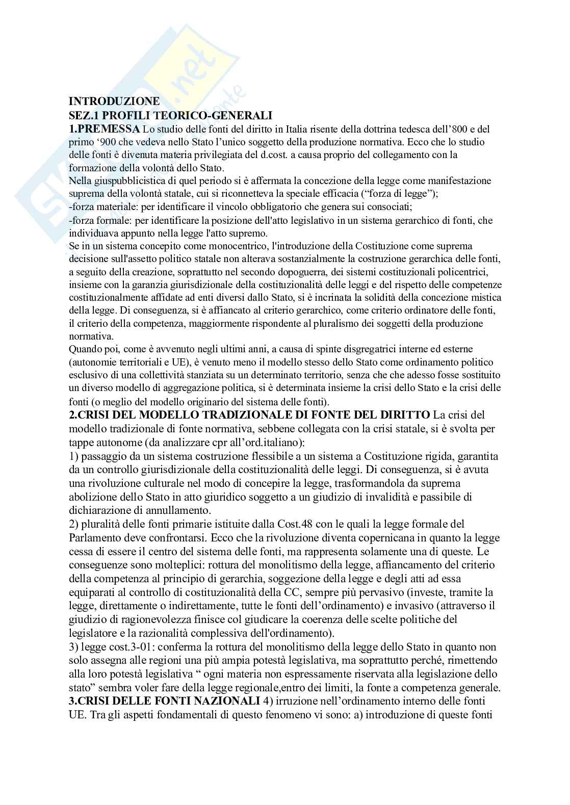 Appunti Diritto costituzionale Pag. 1
