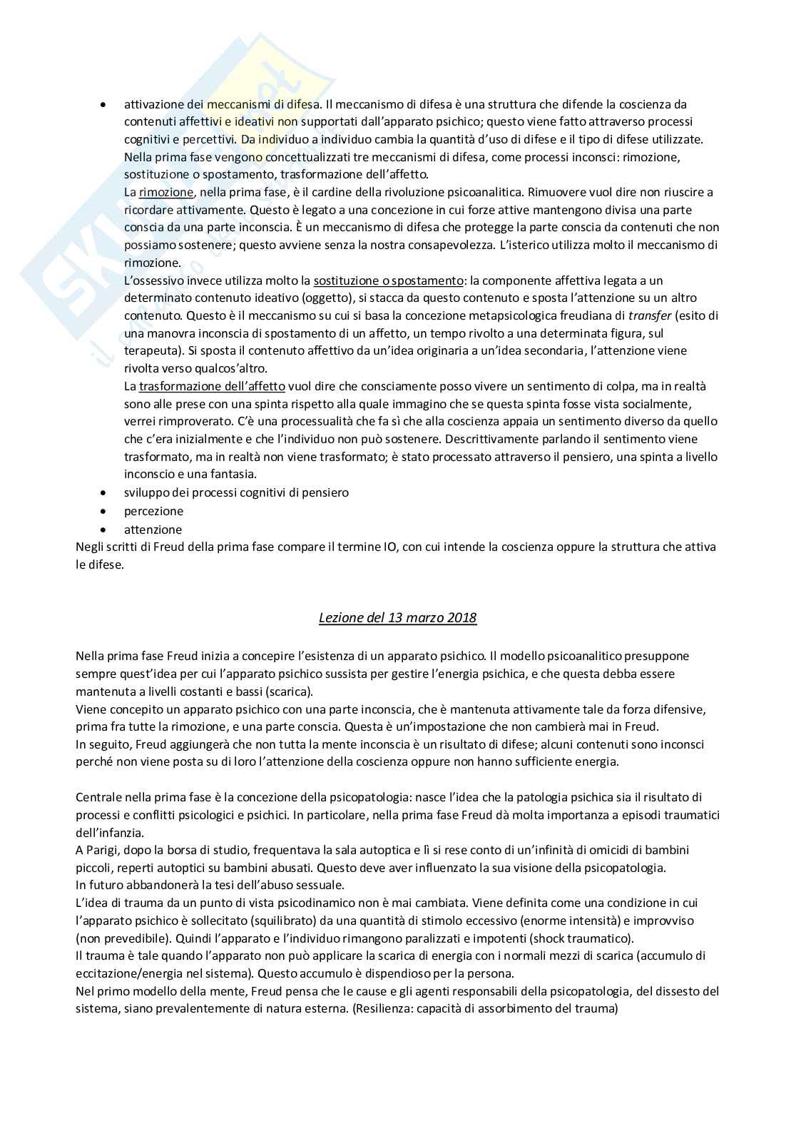 Riassunto esame Psicologia dinamica, Prof. Zanettovich Andrea, libro consigliato Nota sull'inconscio in psicoanalisi, Freud Pag. 2