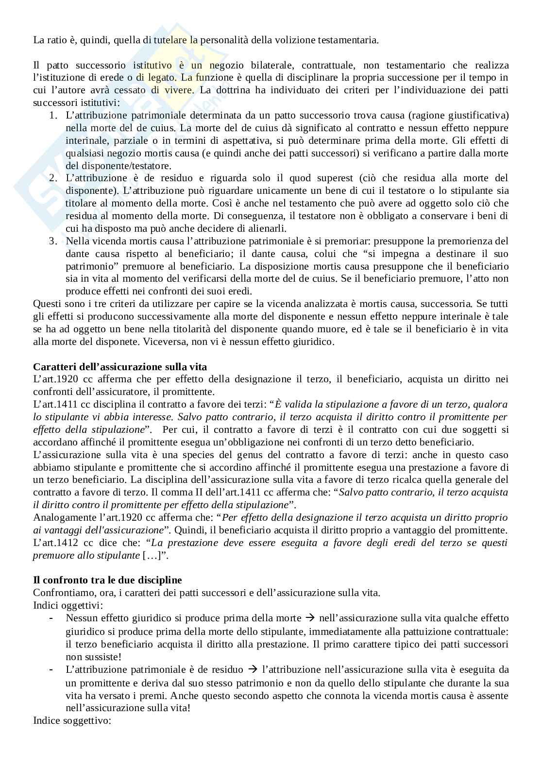 Riassunto esame Diritto ereditario, Prof. Stefini Umberto, libro consigliato Diritto delle successioni, Bonilini Pag. 41