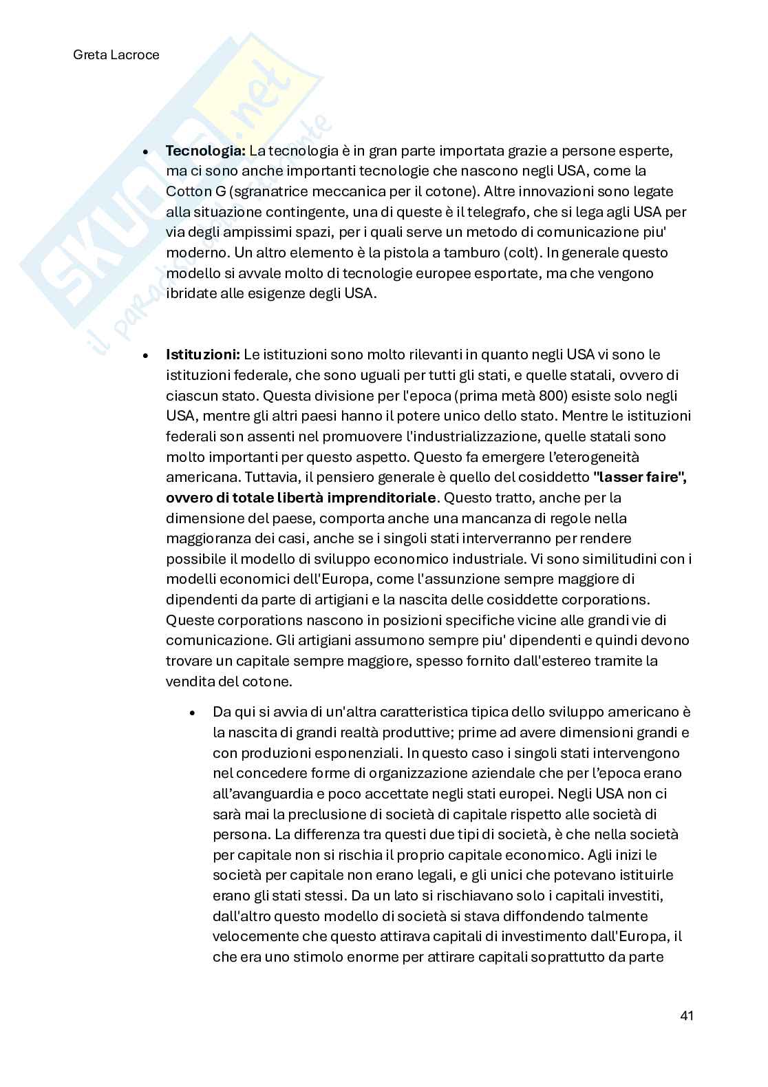 Riassunto esame Storia dell'America del nord, Stati Uniti e Canada, Prof. Maccarini Roberto, libro consigliato Dalla neutralità alle trincee. Gli Stati Uniti e la Prima guerra mondiale , Maccarini Pag. 41