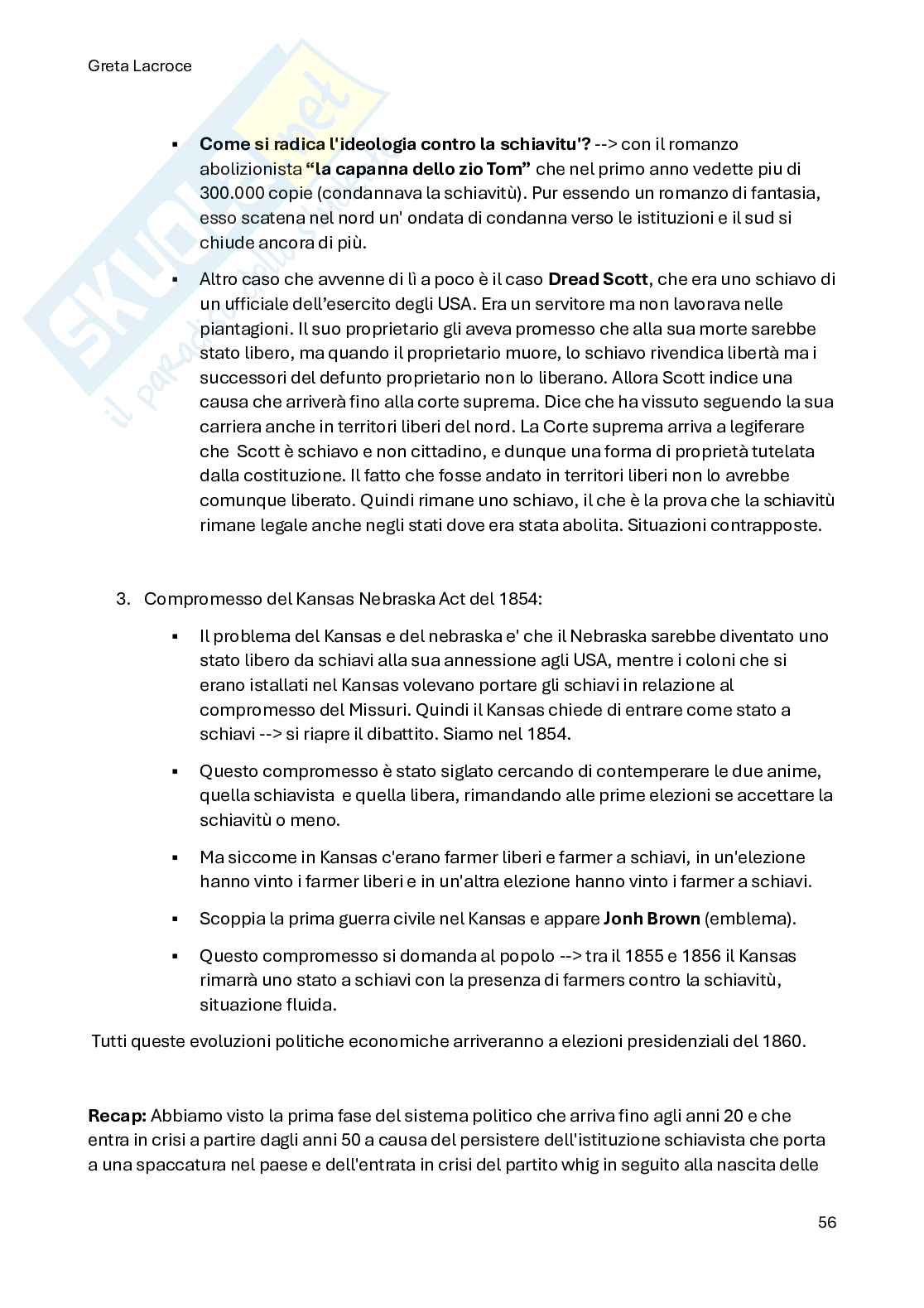 Riassunto esame Storia dell'America del nord, Stati Uniti e Canada, Prof. Maccarini Roberto, libro consigliato Dalla neutralità alle trincee. Gli Stati Uniti e la Prima guerra mondiale , Maccarini Pag. 56