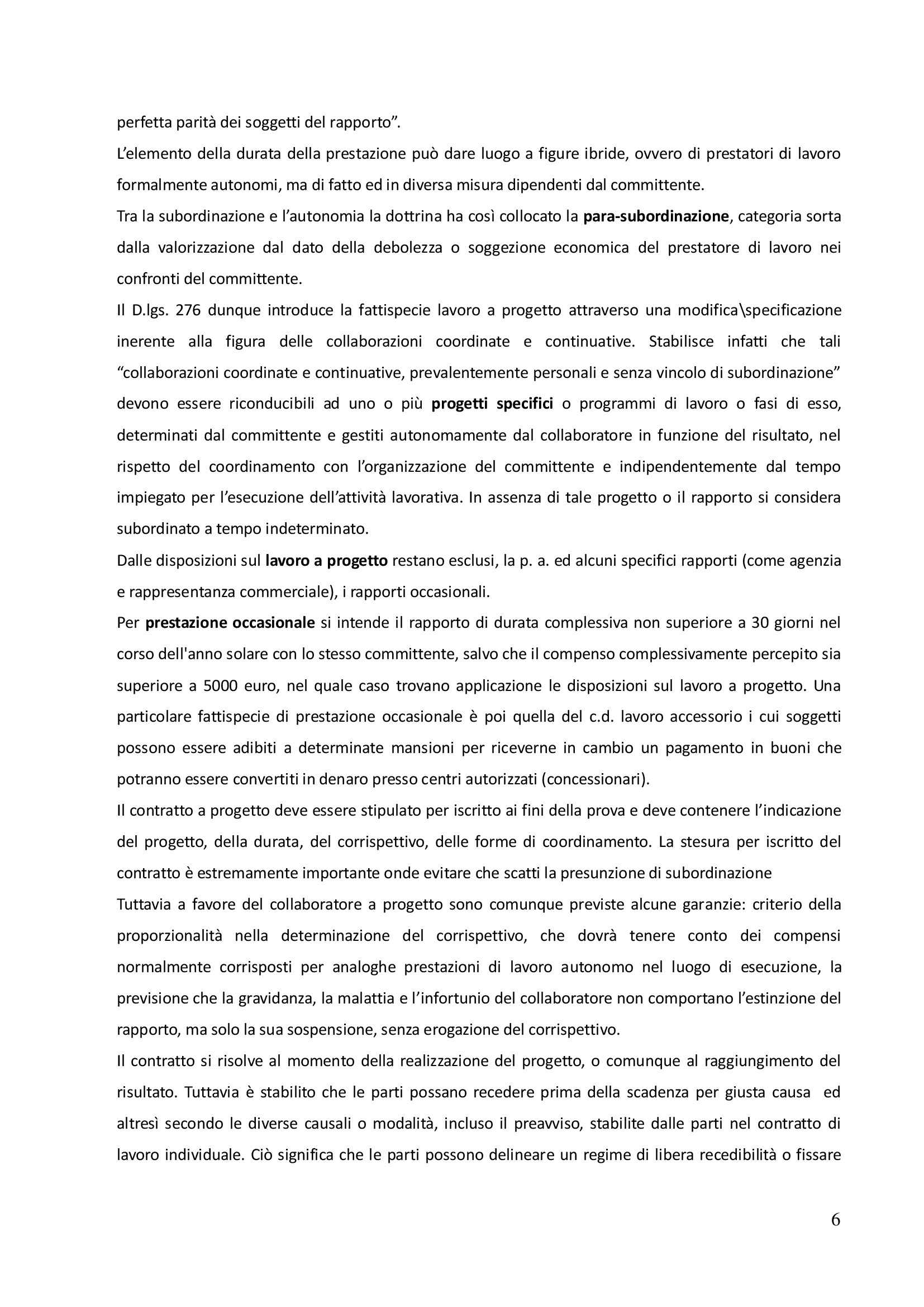 Riassunto esame Diritto del lavoro, prof. Fontana, libro consigliato Il rapporto di lavoro subordinato, aggiornato alla riforma Fornero, Carinci, Tosi, Treu Pag. 6