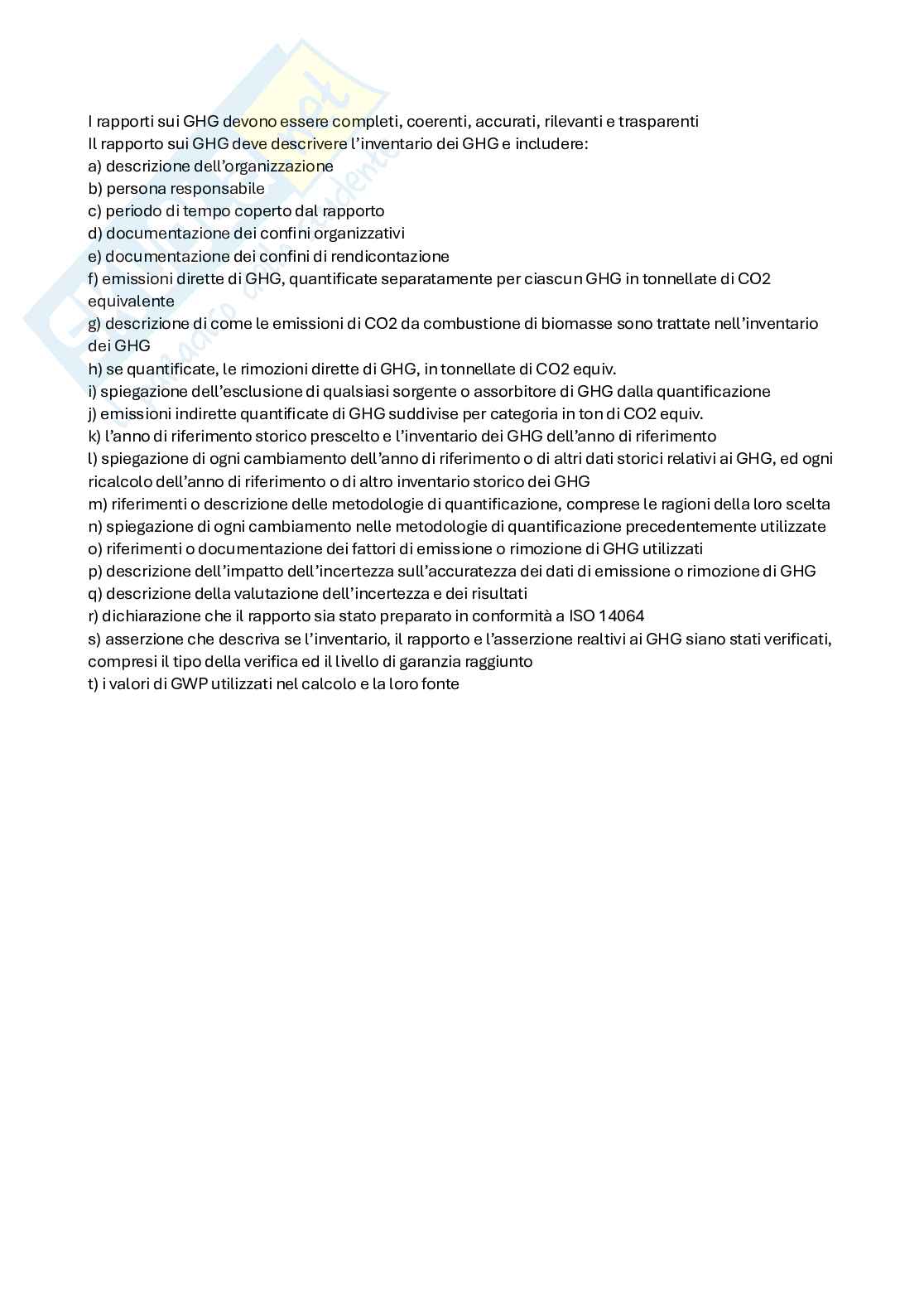 Appunti seconda parte Sistemi di gestione della qualità ambientale  Pag. 16