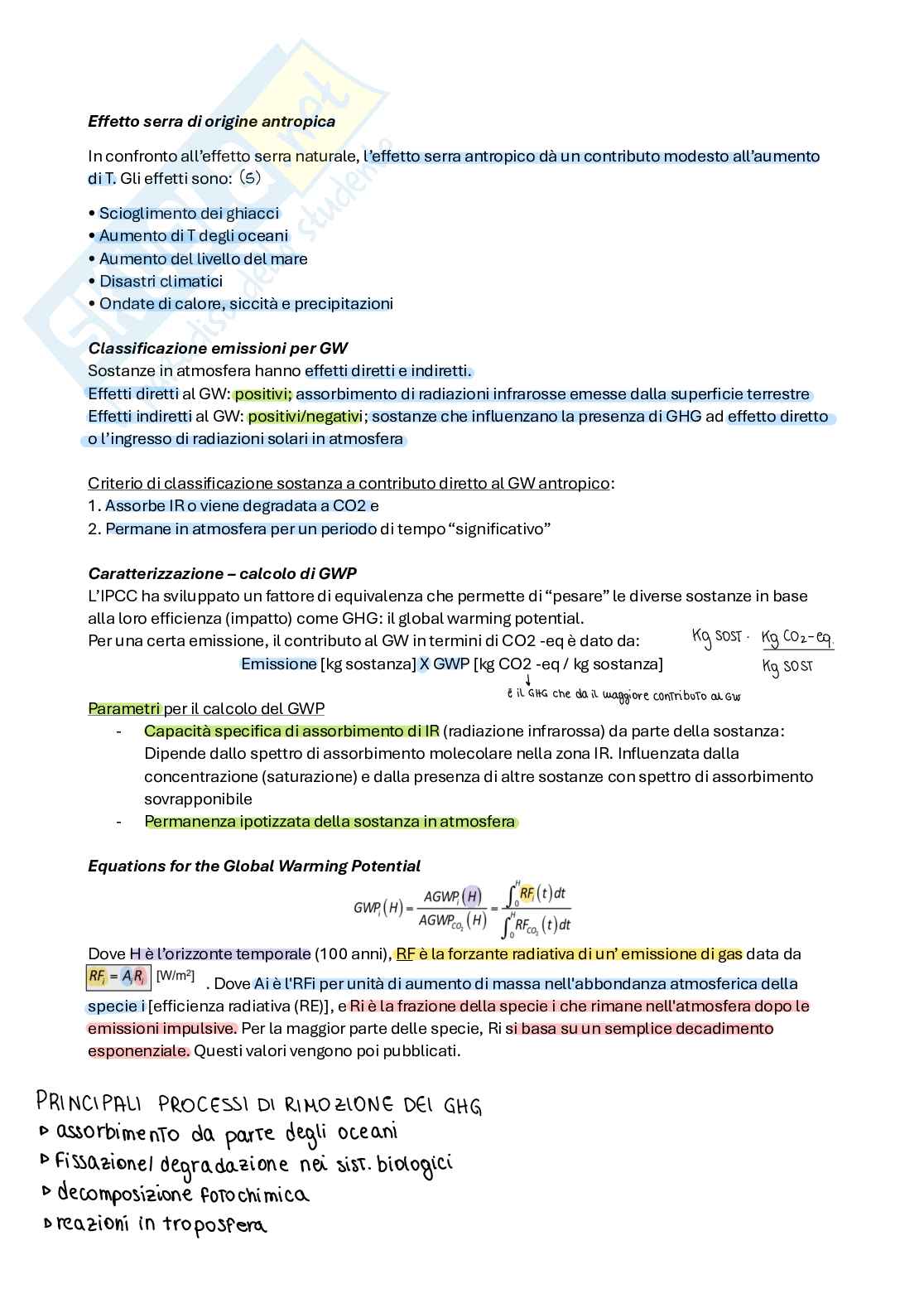Appunti seconda parte Sistemi di gestione della qualità ambientale  Pag. 21