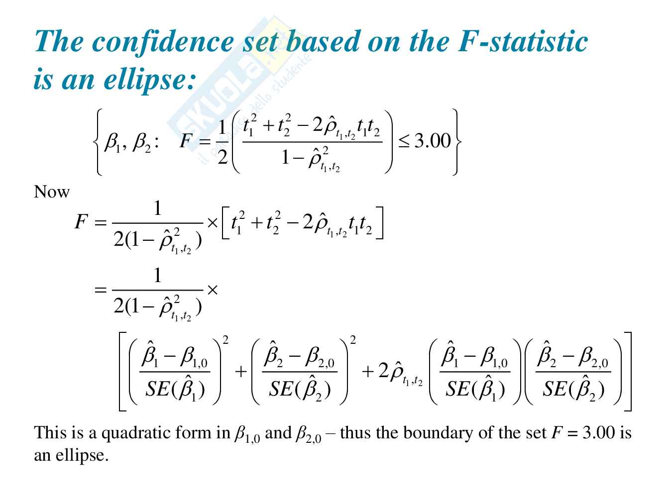 Documento 4 - Hypothesis test and confidence intervals with multiple regressors Pag. 36