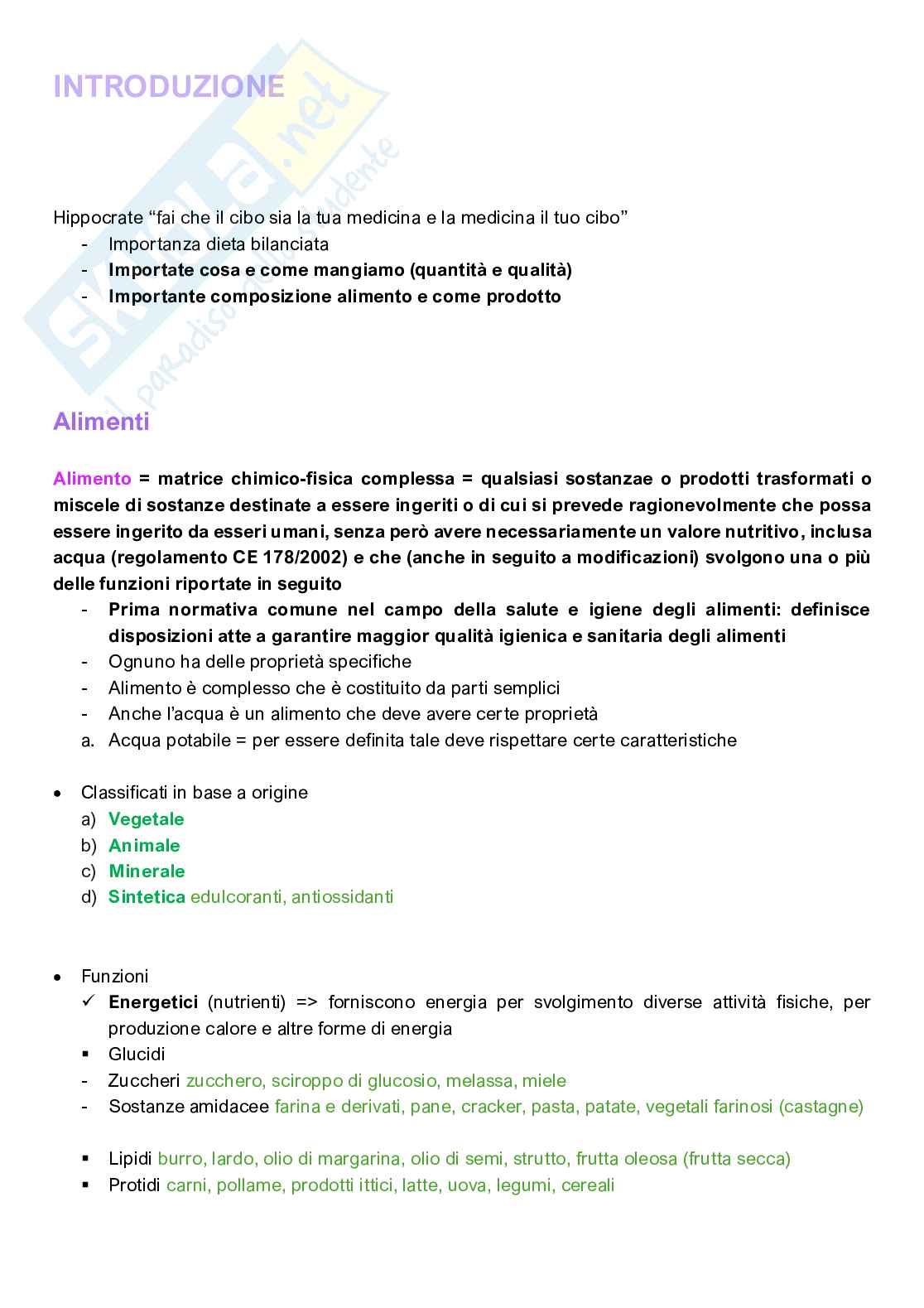 Appunti completi di Chimica degli alimenti  Pag. 2