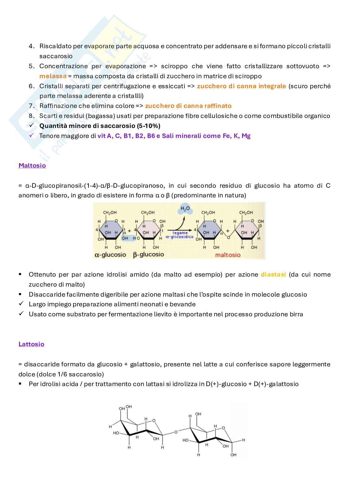 Appunti completi di Chimica degli alimenti  Pag. 26