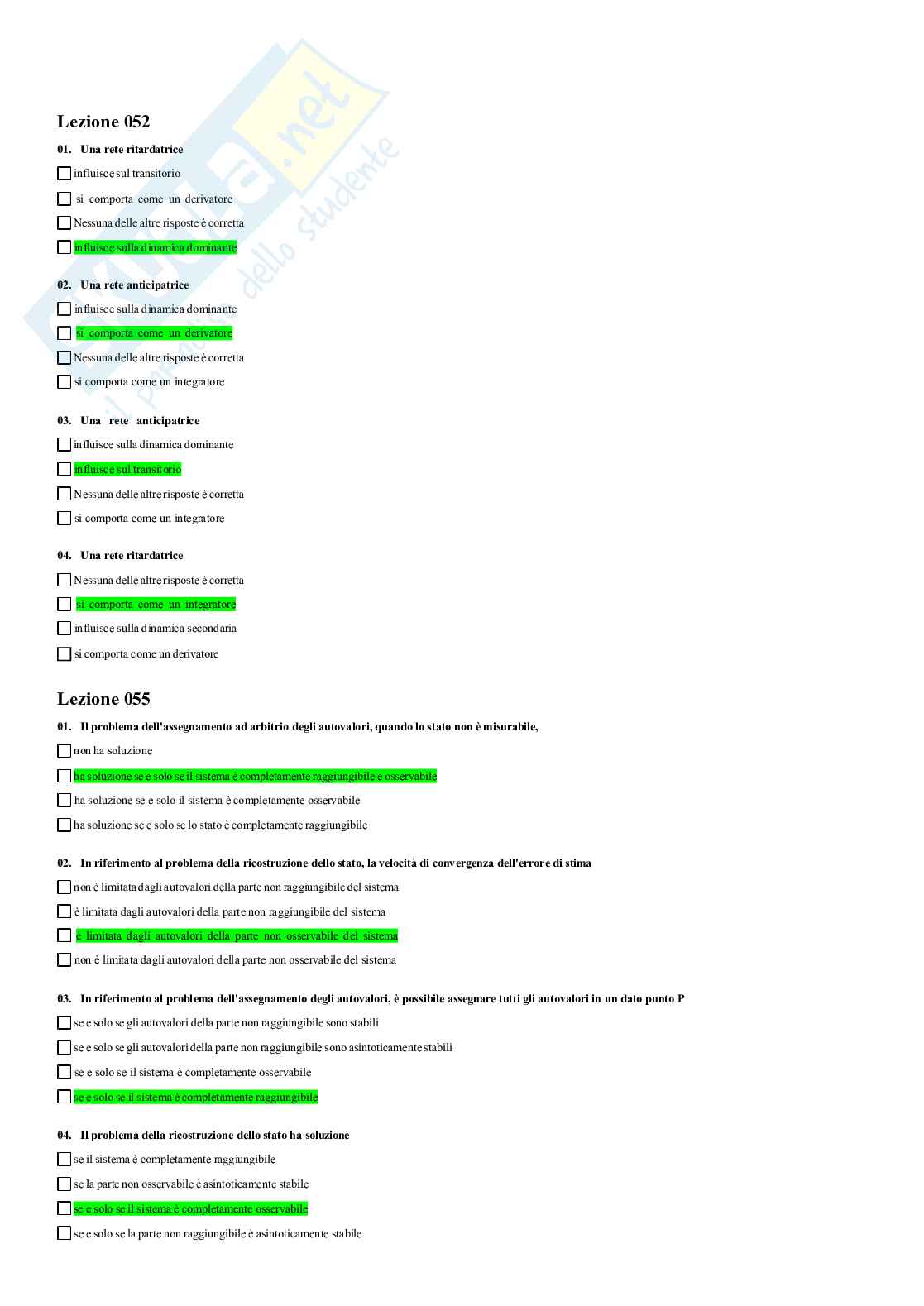 Paniere Fondamenti di automatica Pag. 26