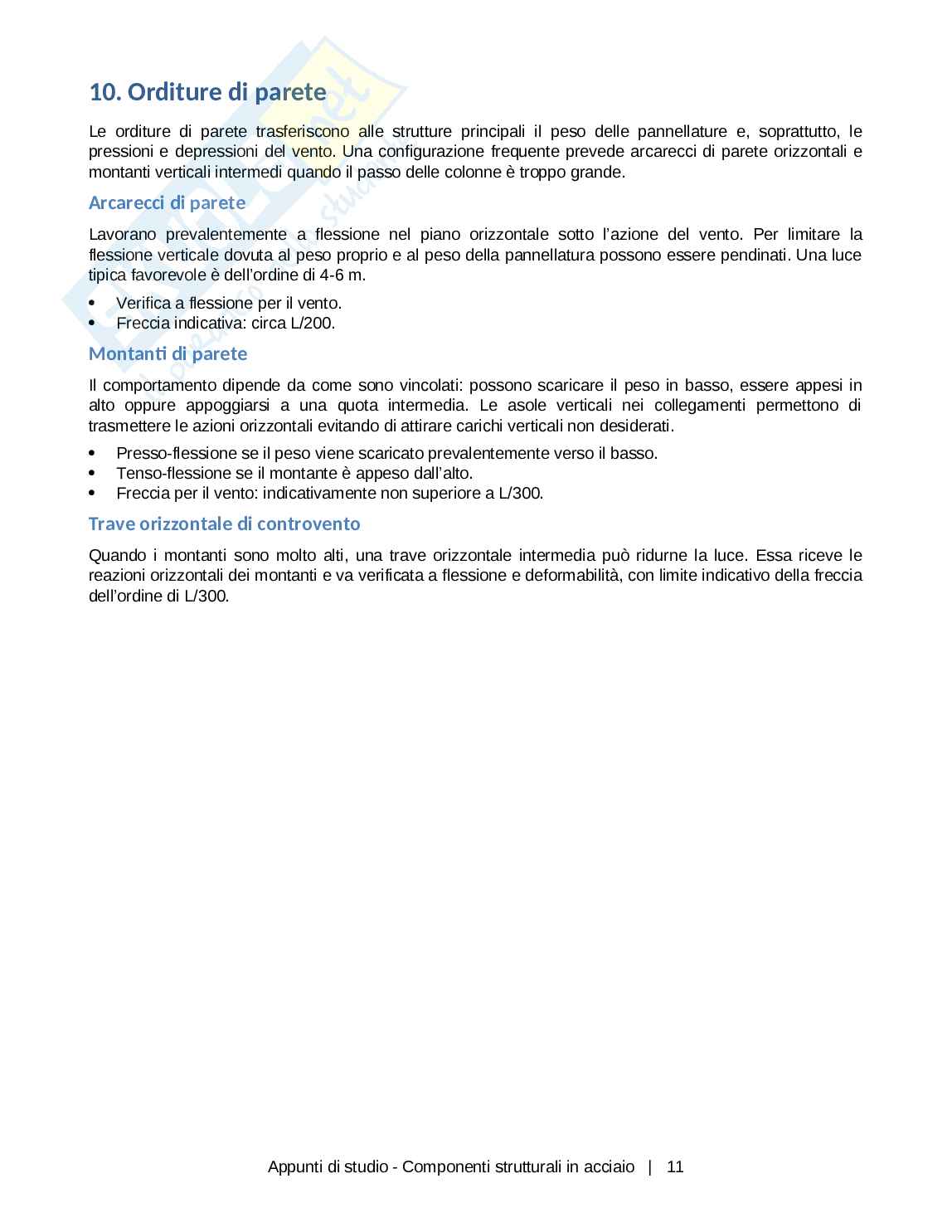 Appunti di Costruzioni metalliche - componenti strutturali dell'acciaio Pag. 11