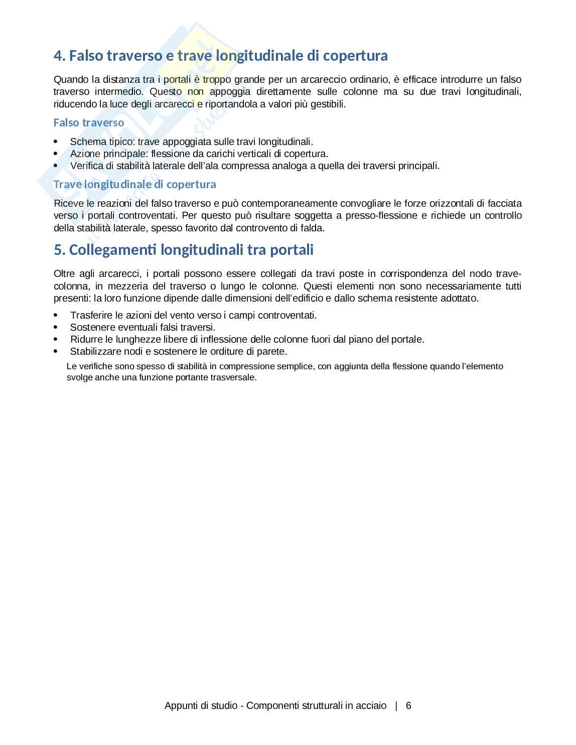 Appunti di Costruzioni metalliche - componenti strutturali dell'acciaio Pag. 6