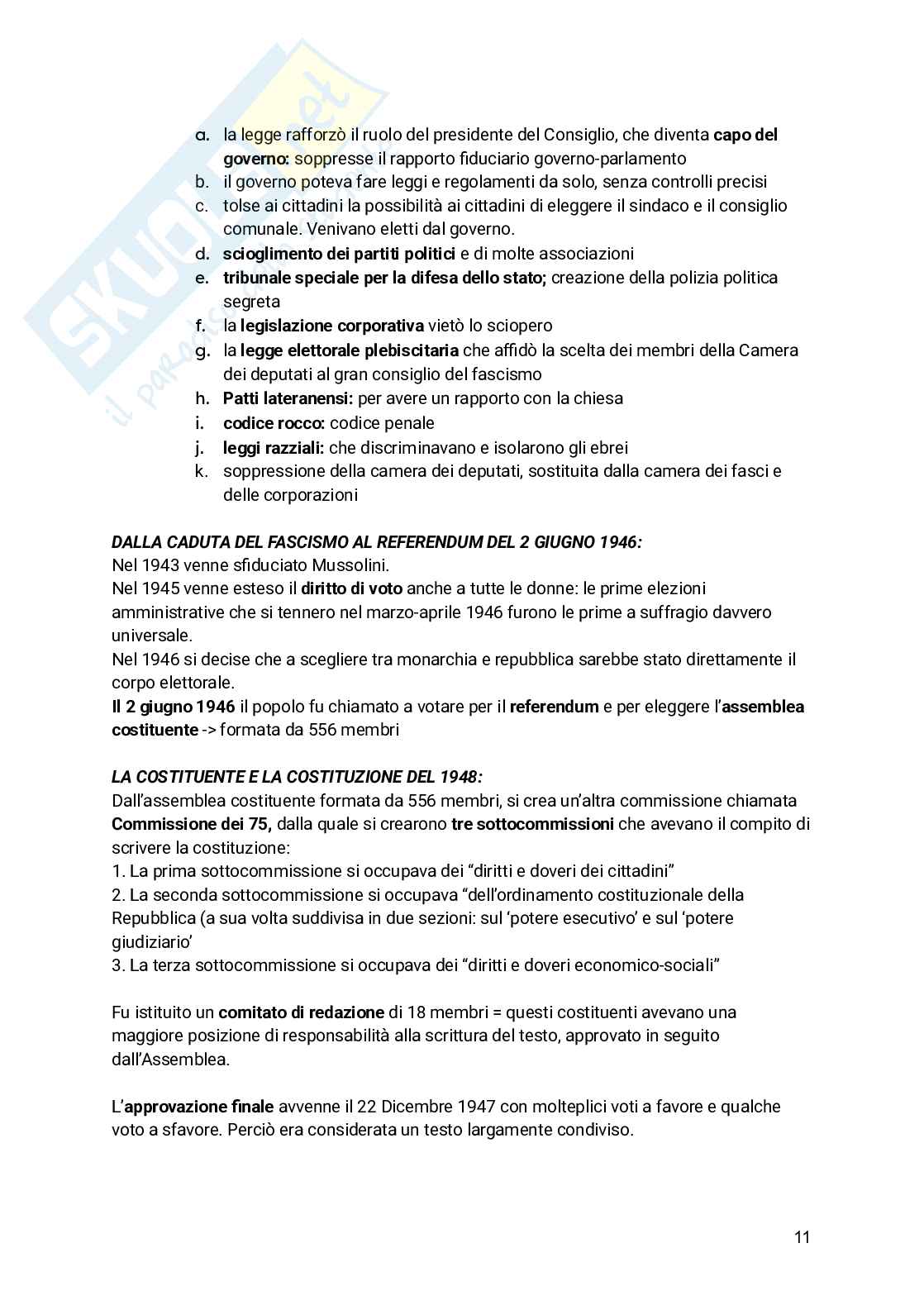 Diritto costituzionale  Pag. 11