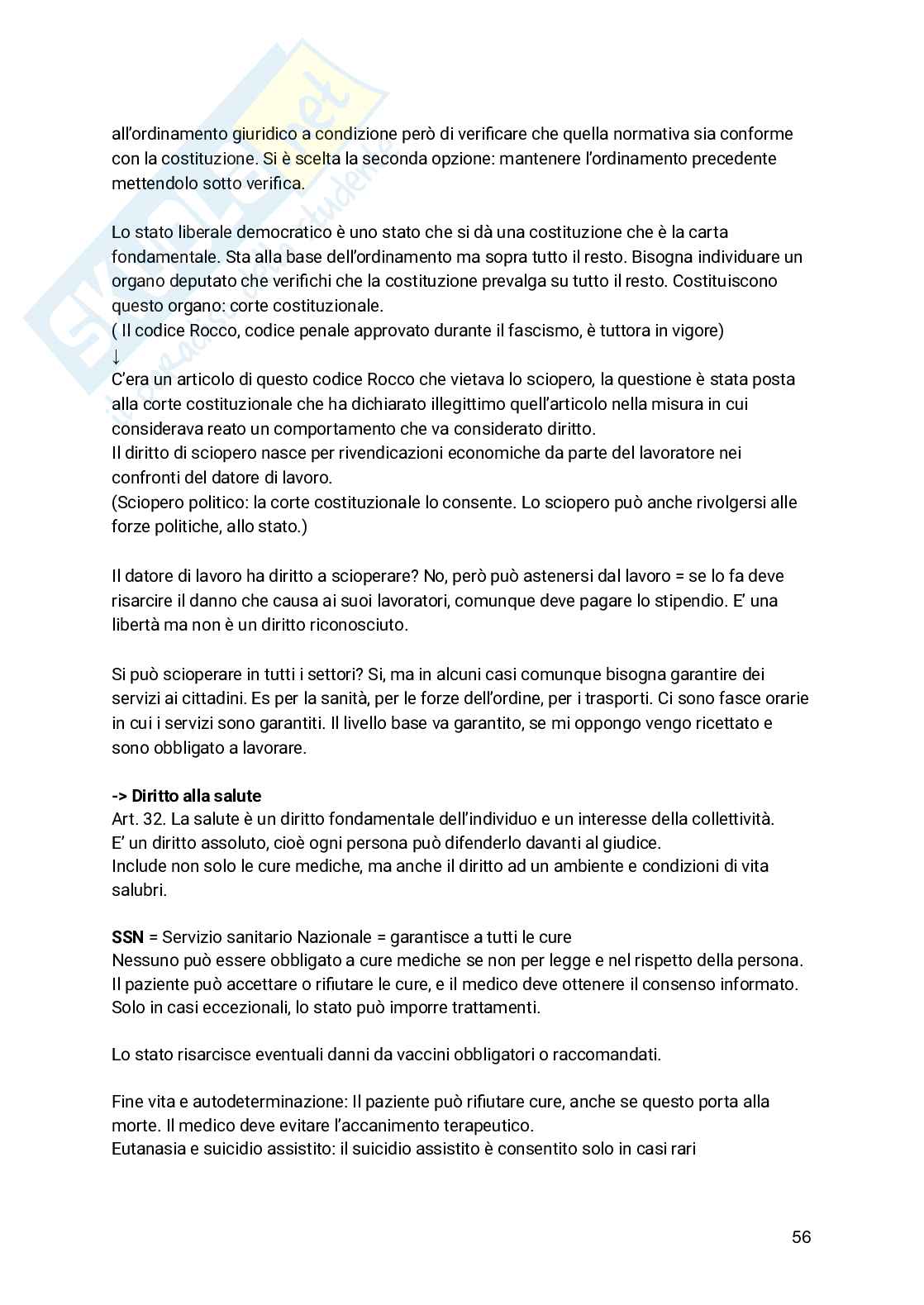 Diritto costituzionale  Pag. 56