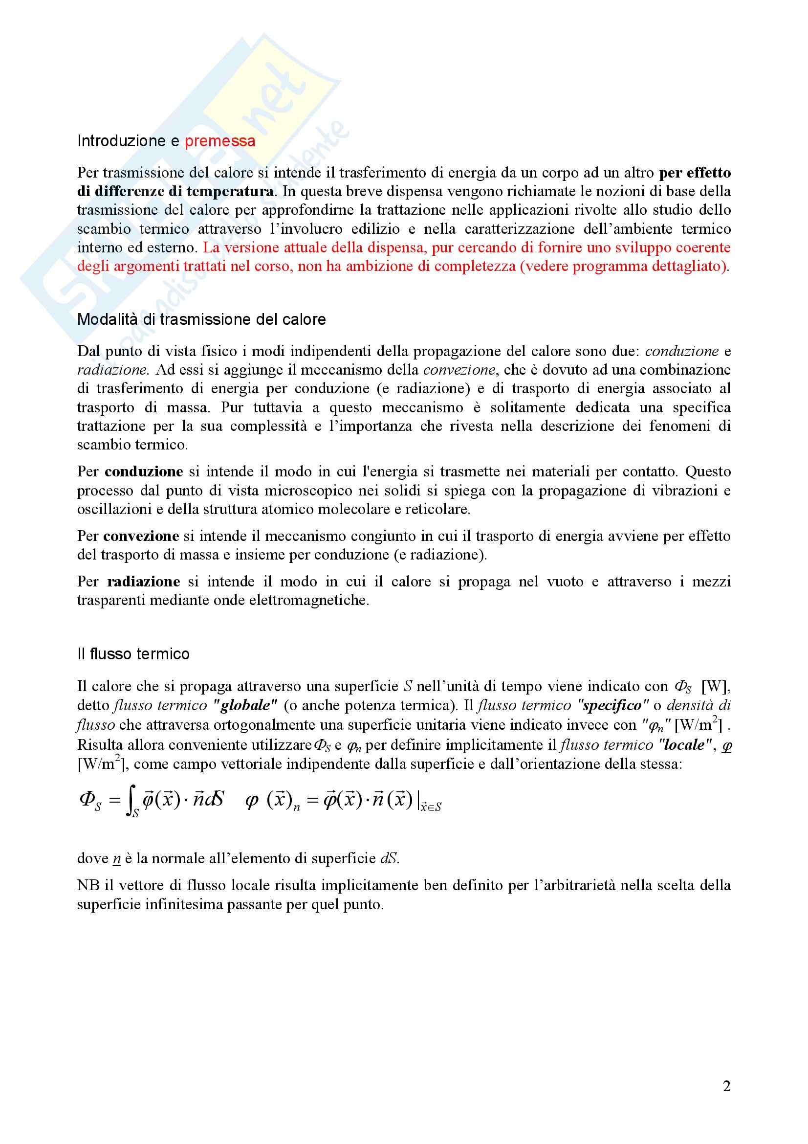 Trasmissione del calore - Appunti Pag. 2