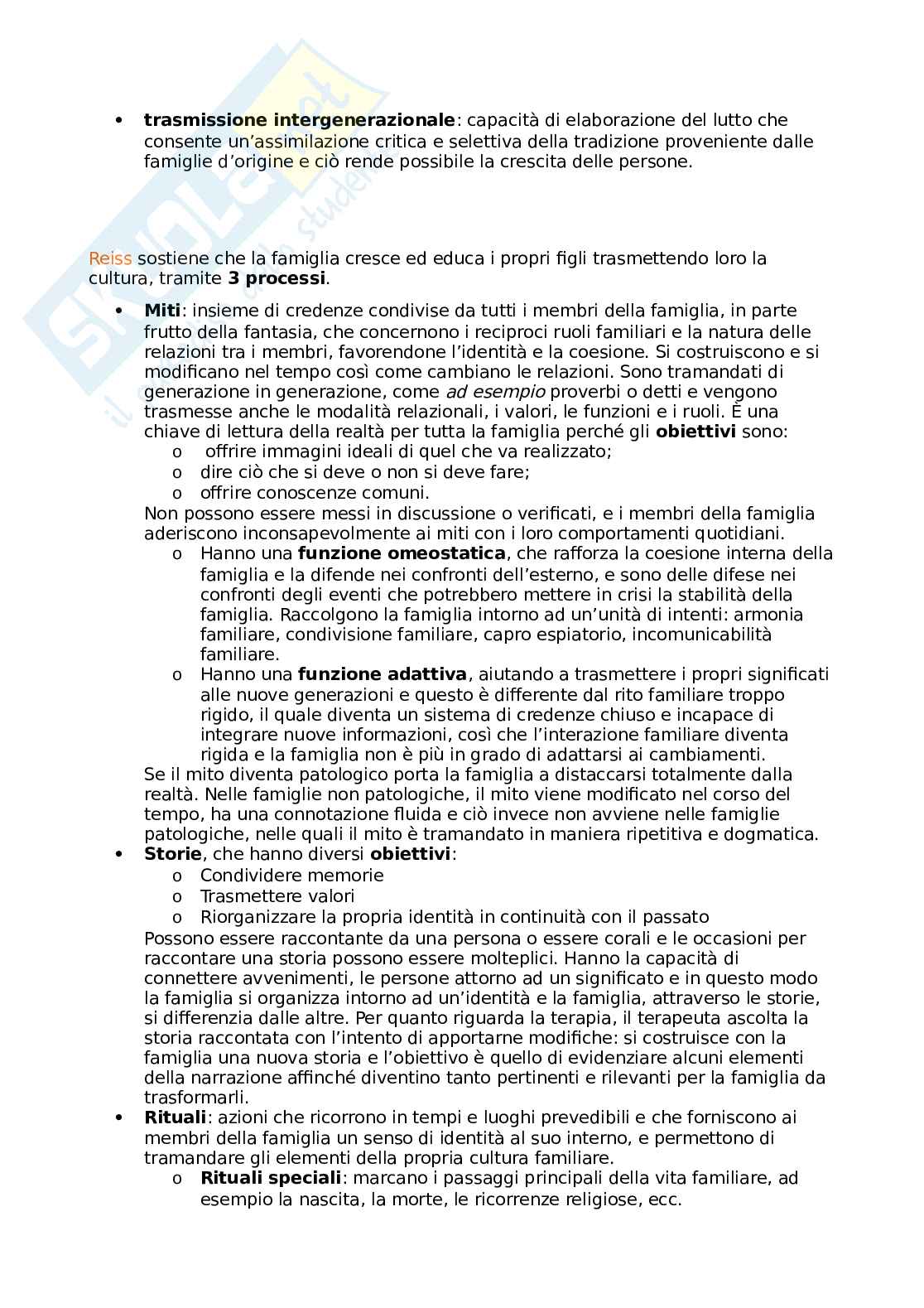 Psicodinamica dello sviluppo e della vita familiare Pag. 36