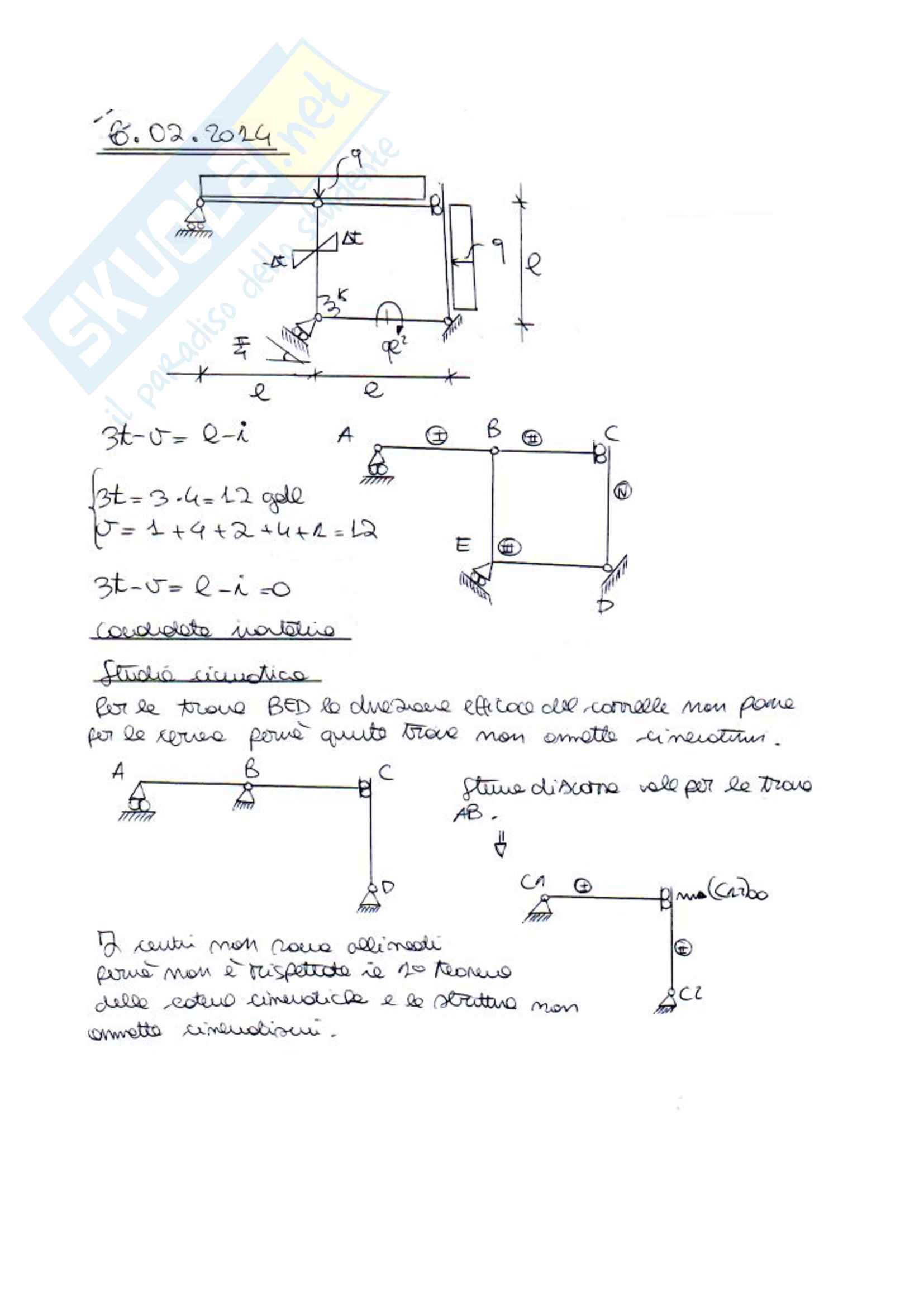 Esercizi scienza delle costruzioni Pag. 1