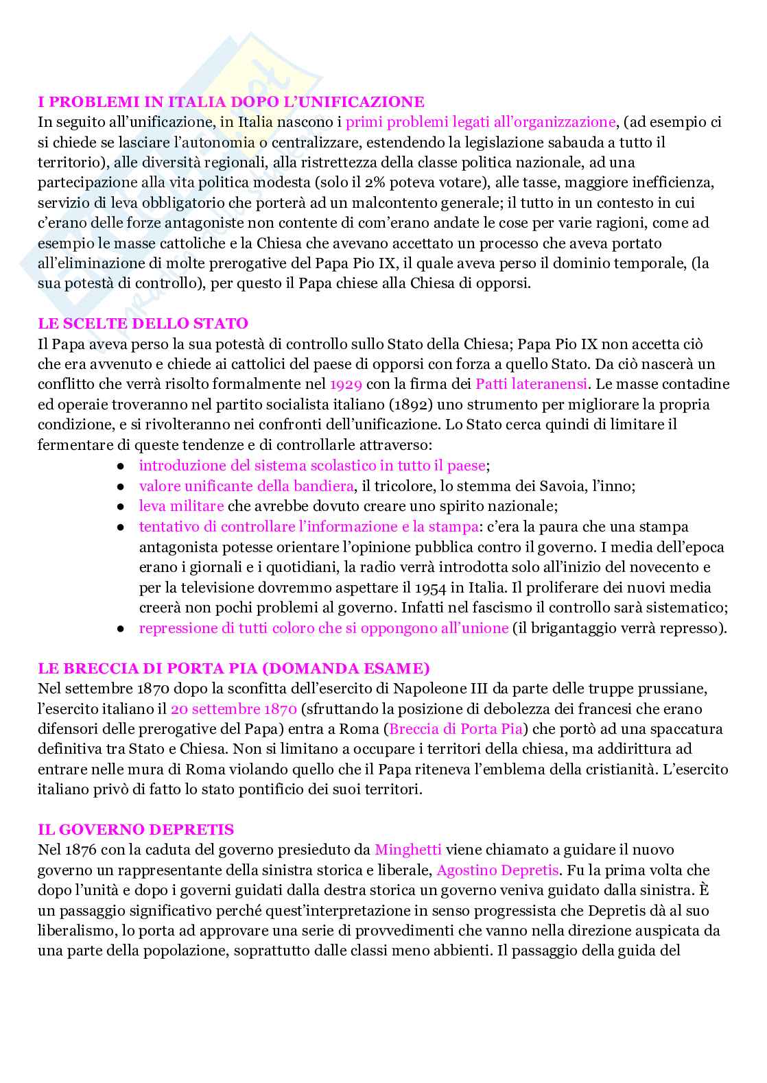 Riassunto esame Storia contemporanea, Prof. Forno Mauro, libro consigliato Informazione e potere. Storia del giornalismo italiano, Mauro Forno Pag. 21