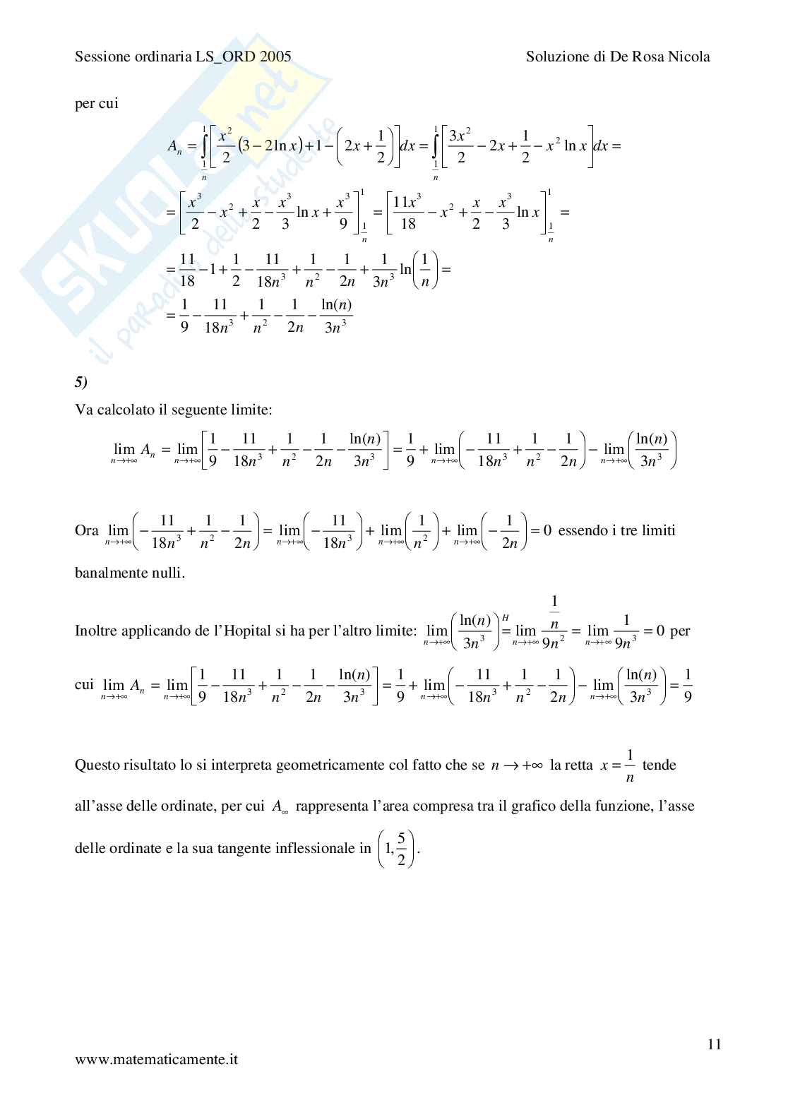 2005 - Liceo Scientifico di ordinamento Pag. 11