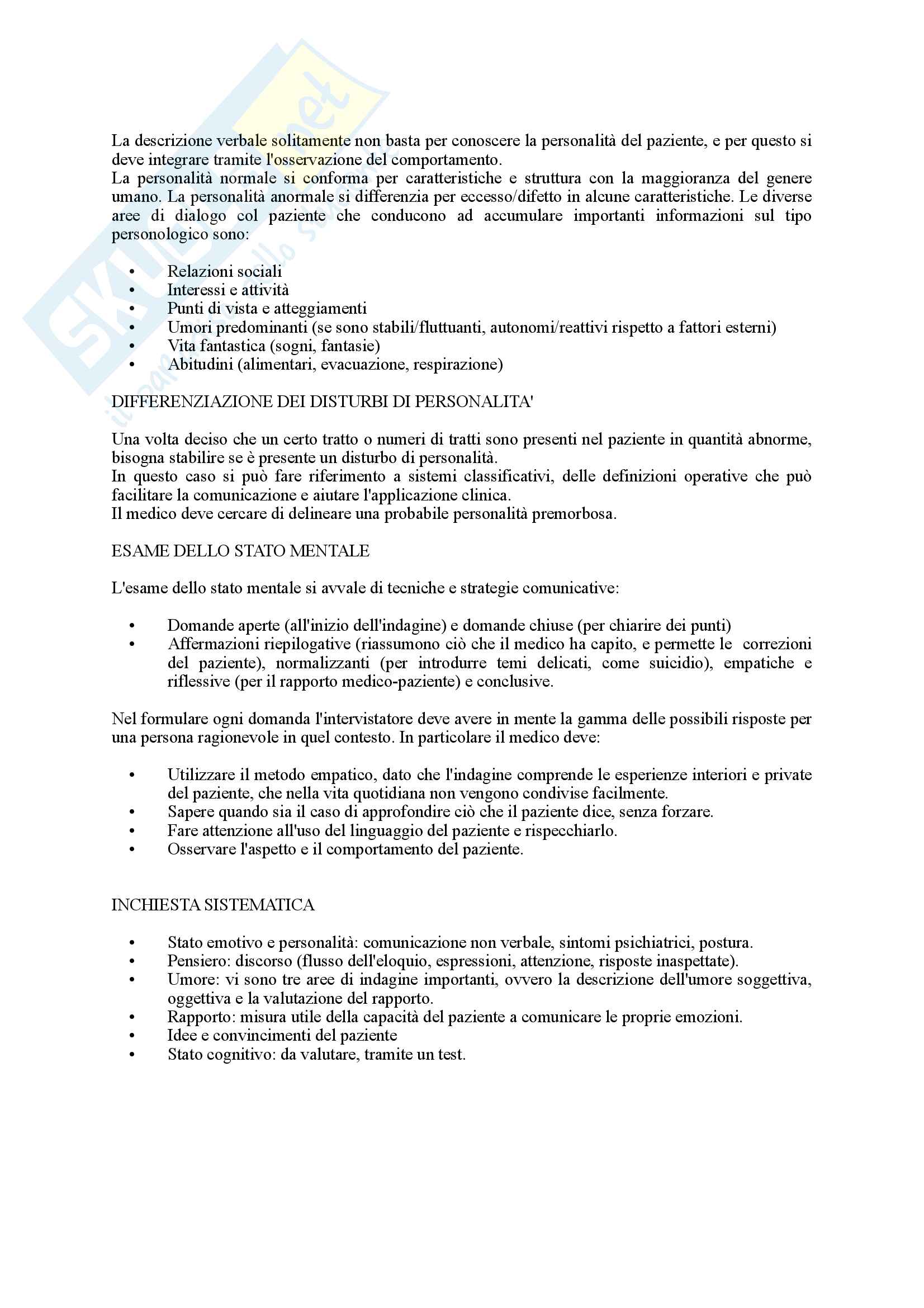 Riassunto esame Psicopatologia, prof. Dettore, libro consigliato Introduzione alla Psicopatologia Descrittiva, Sims Pag. 6
