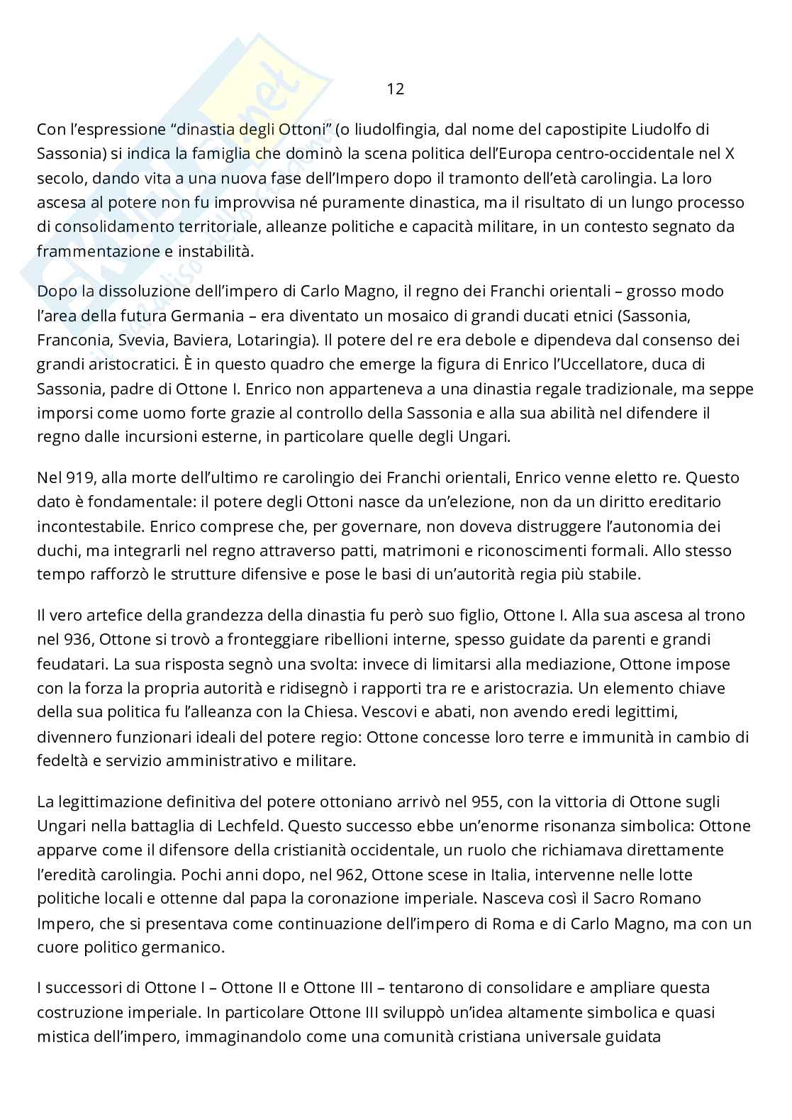 Appunti di lezione di Storia medievale Pag. 26