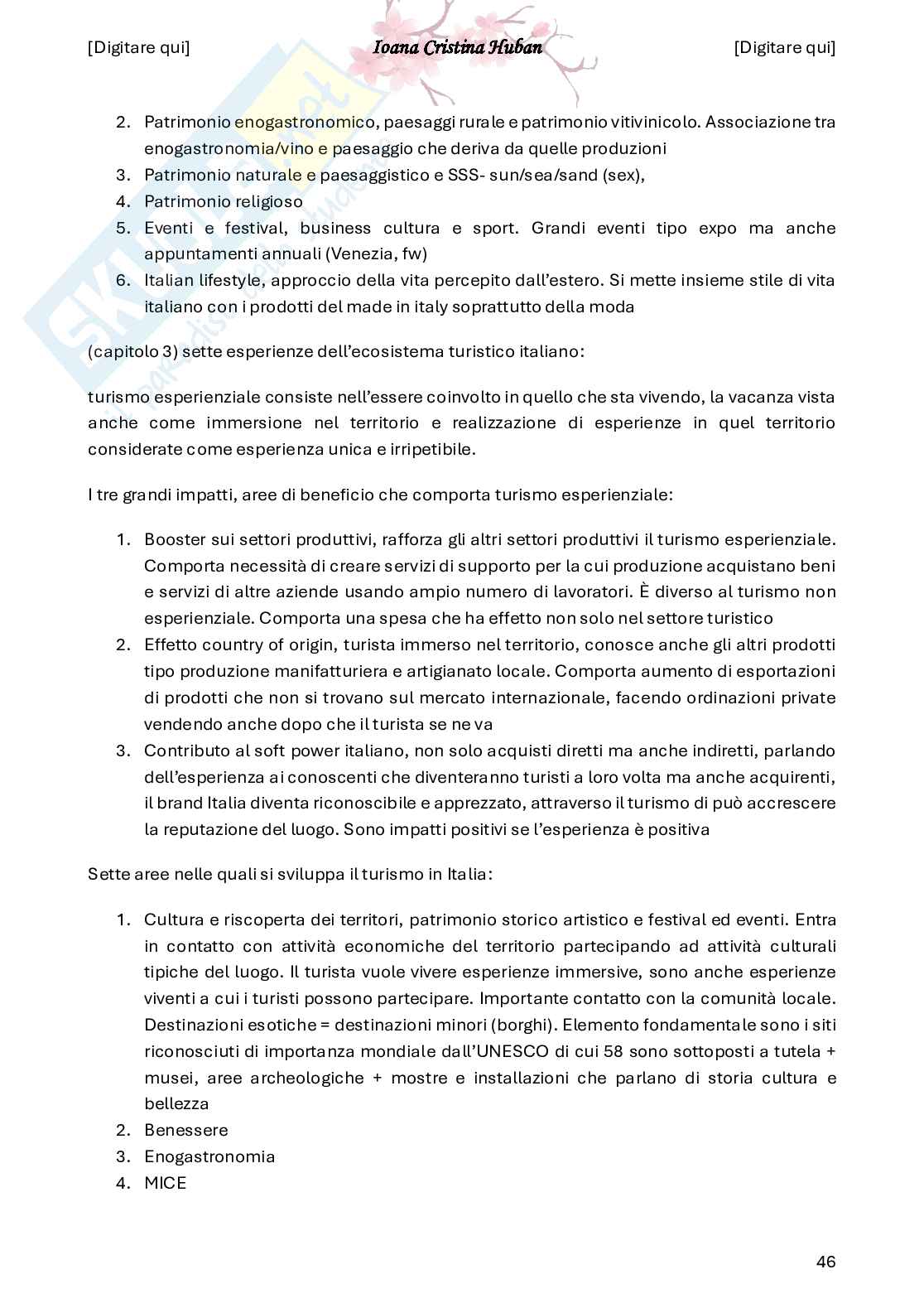 Appunti di Geografia del turismo Pag. 46