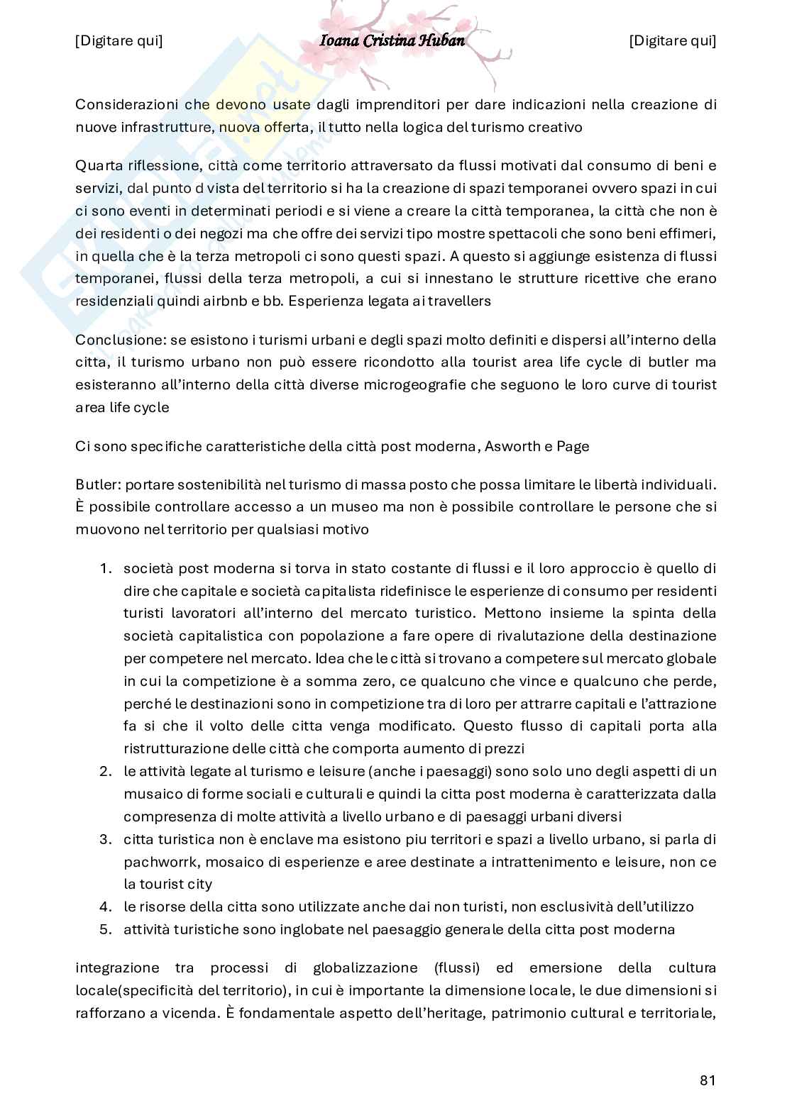 Appunti di Geografia del turismo Pag. 81